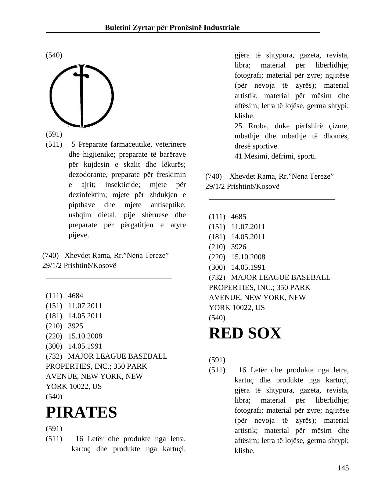 Page 145 of the bulletin