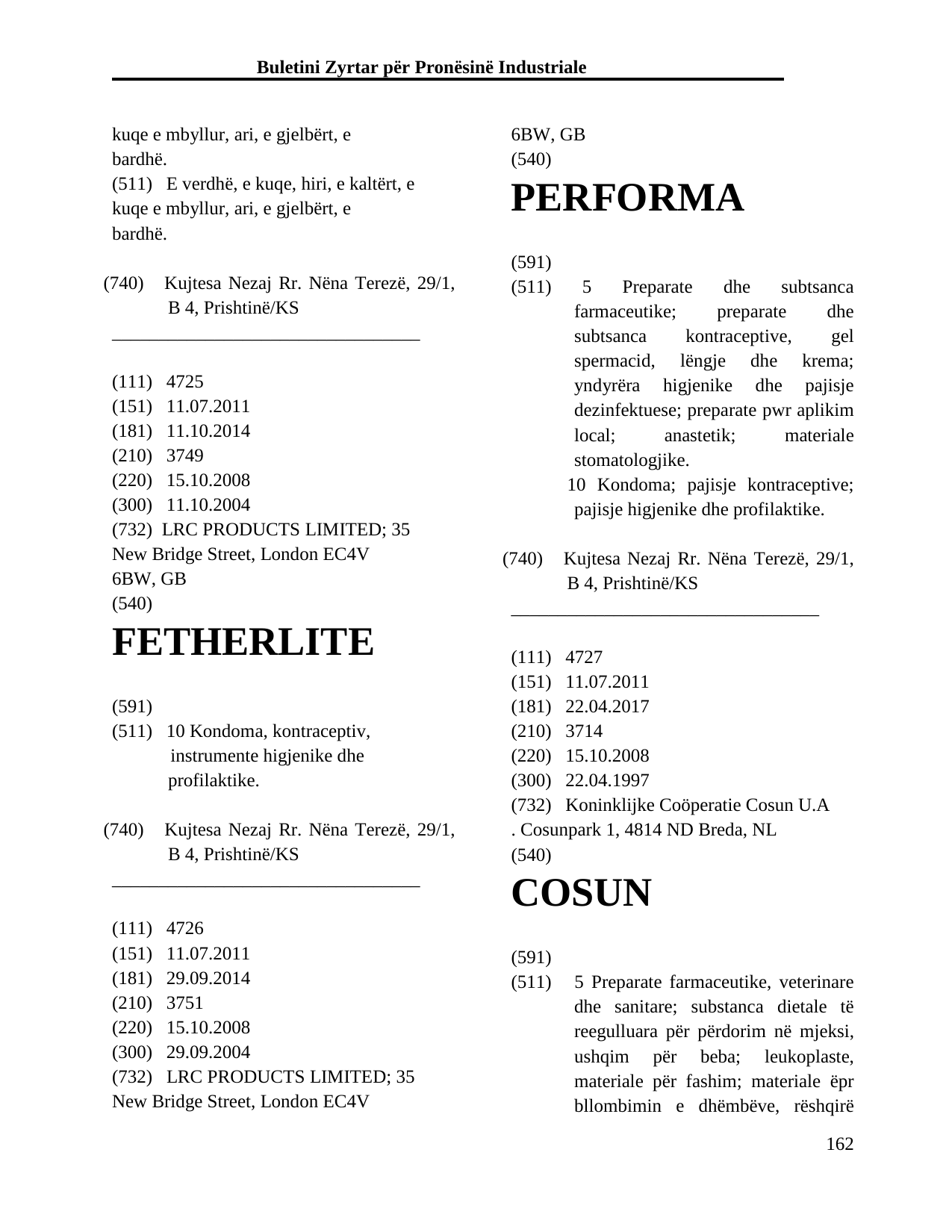 Faqja 162 e buletinit