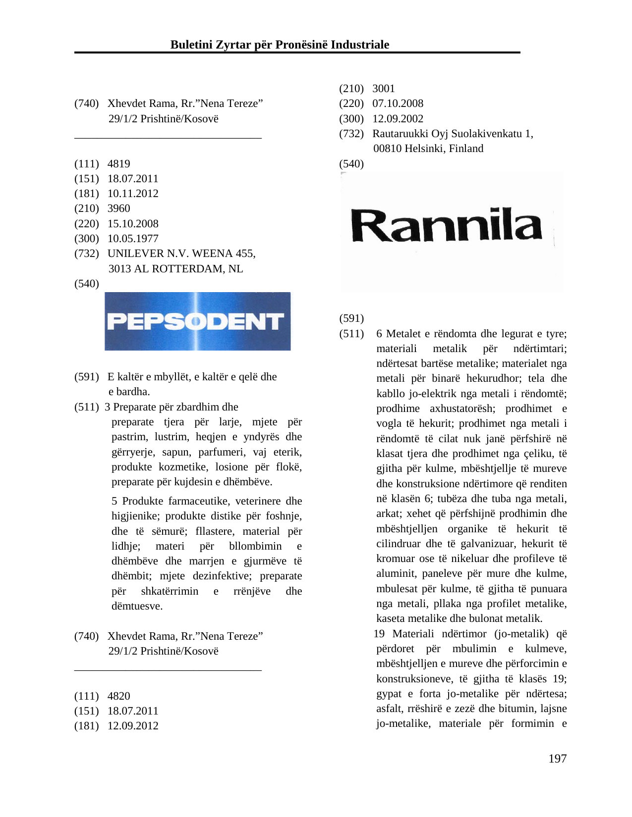 Faqja 197 e buletinit