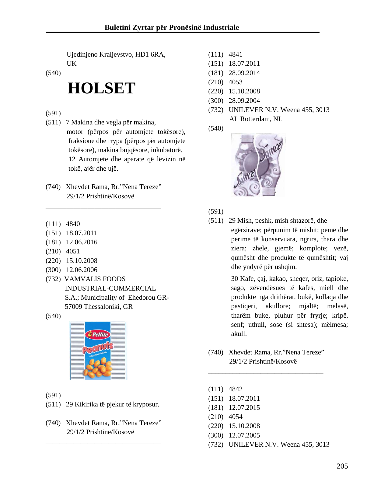 Faqja 205 e buletinit