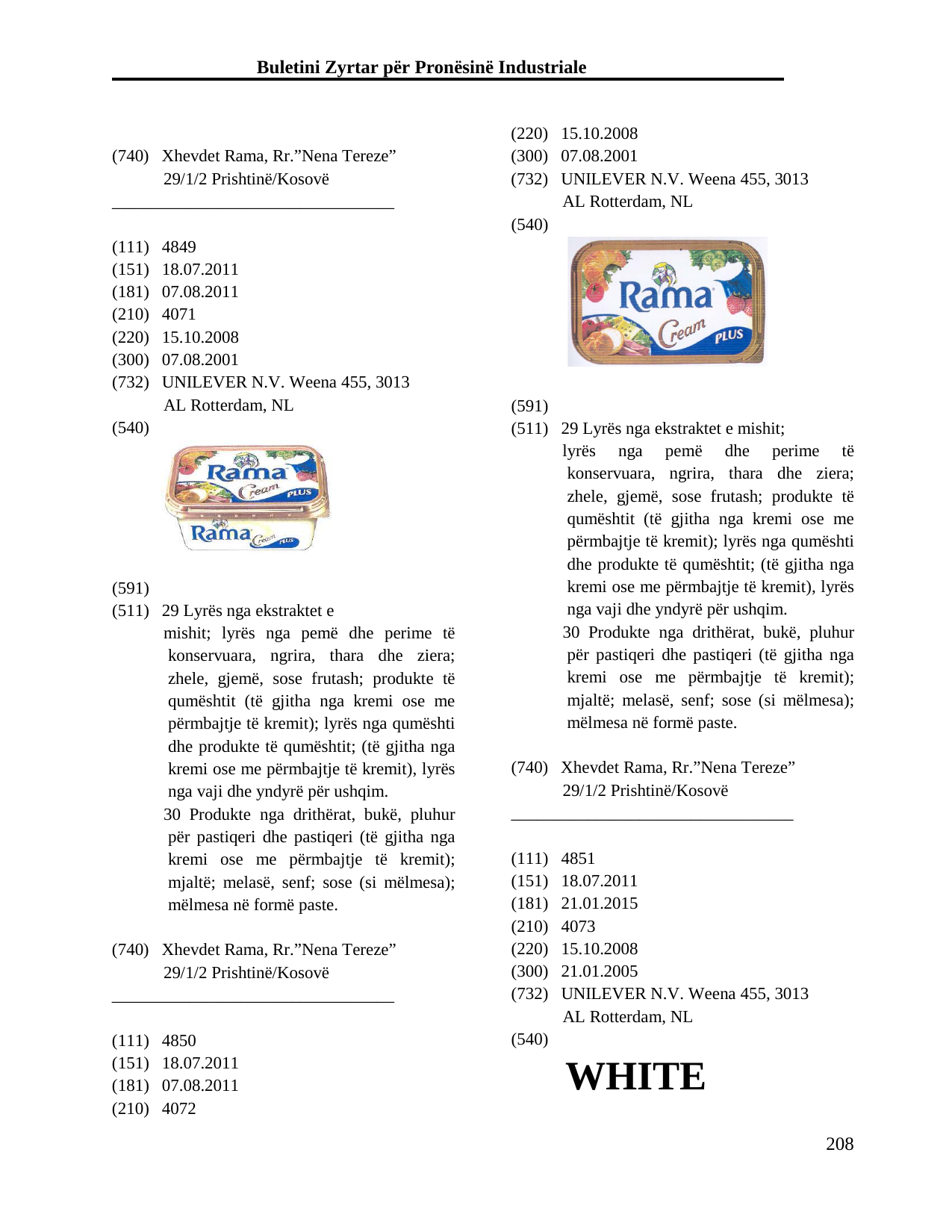 Faqja 208 e buletinit
