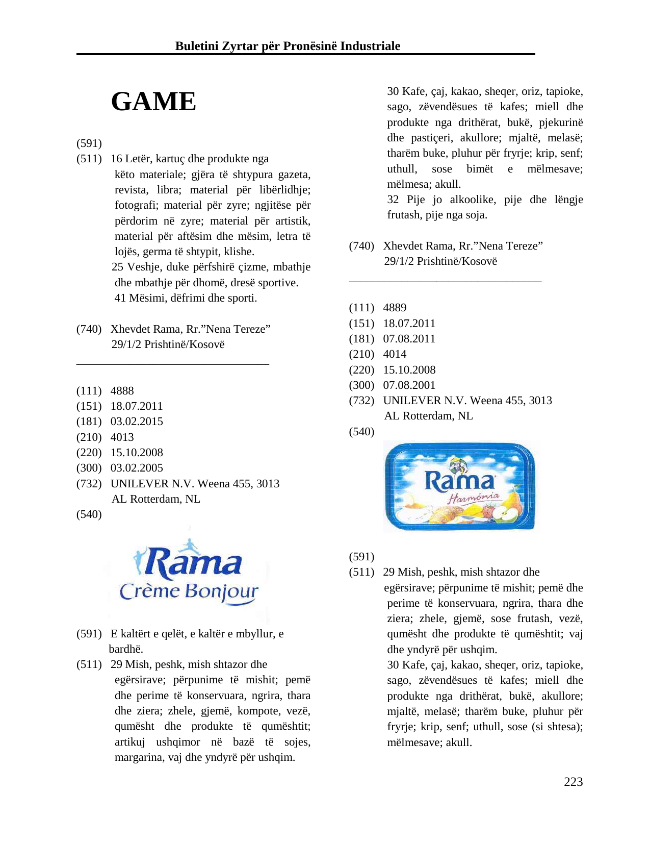 Faqja 223 e buletinit