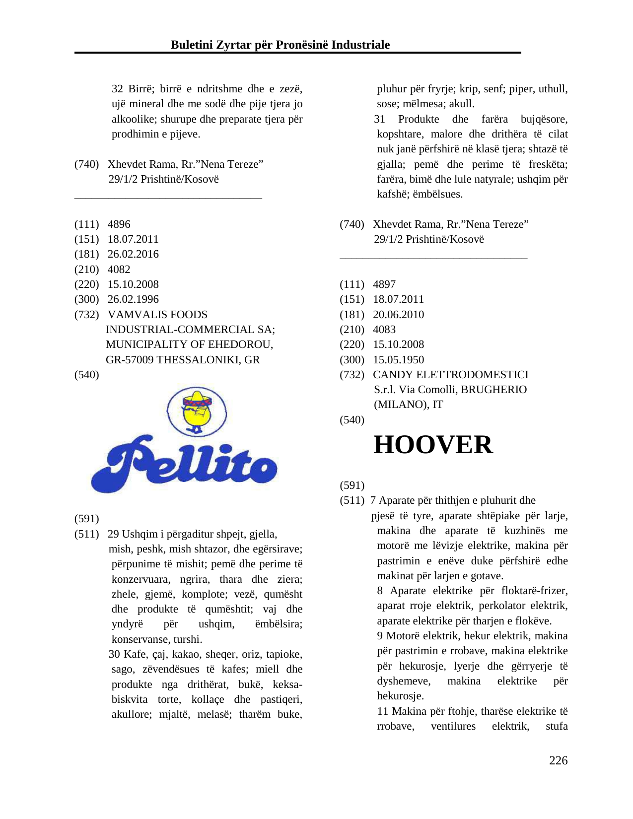 Faqja 226 e buletinit