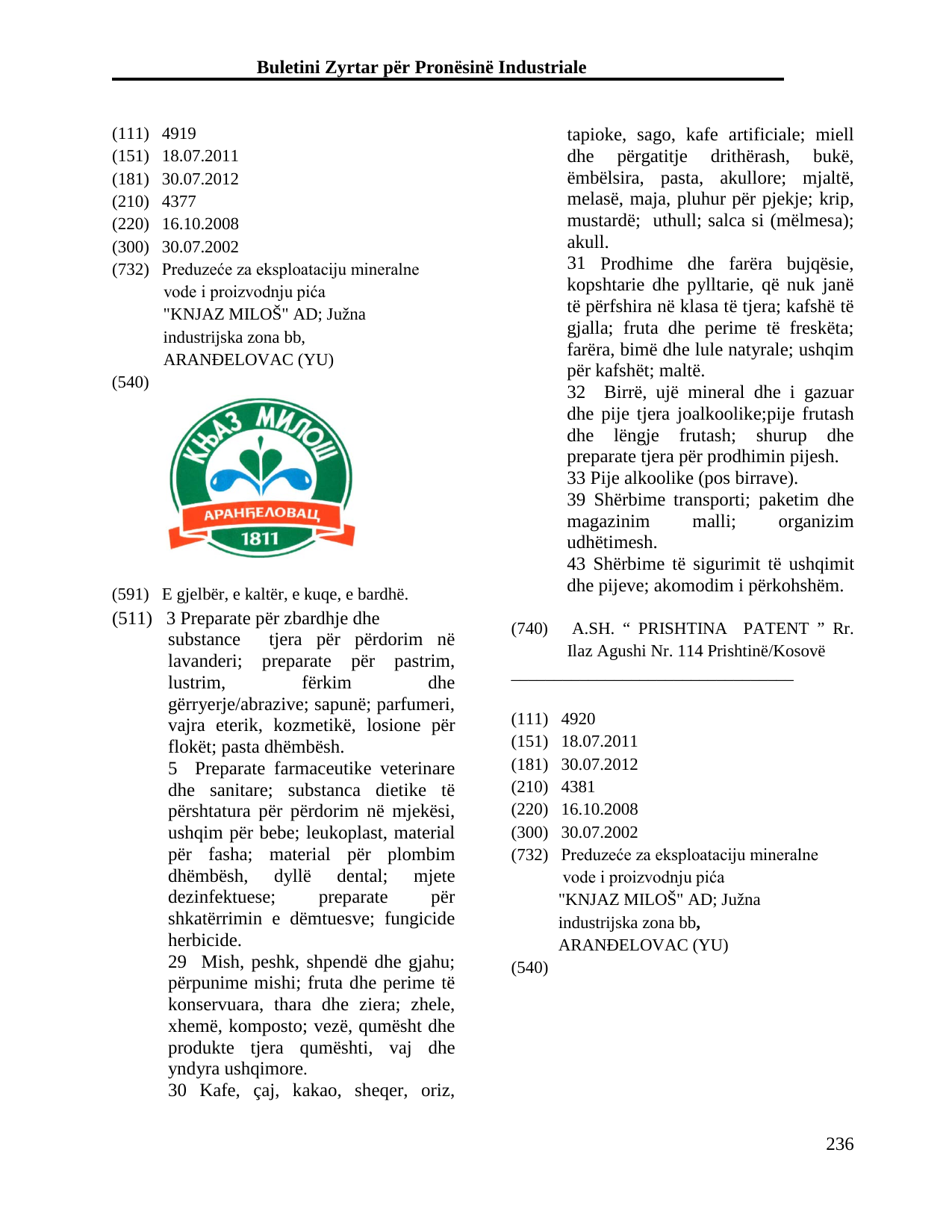 Faqja 236 e buletinit