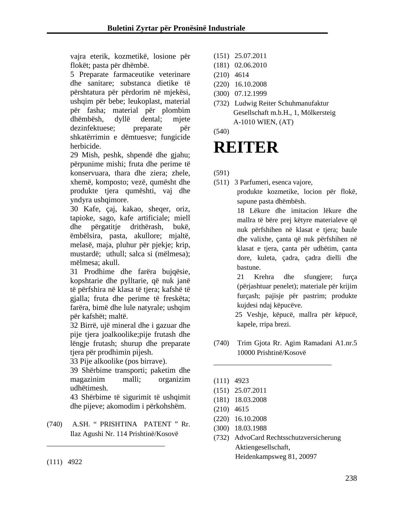 Faqja 238 e buletinit