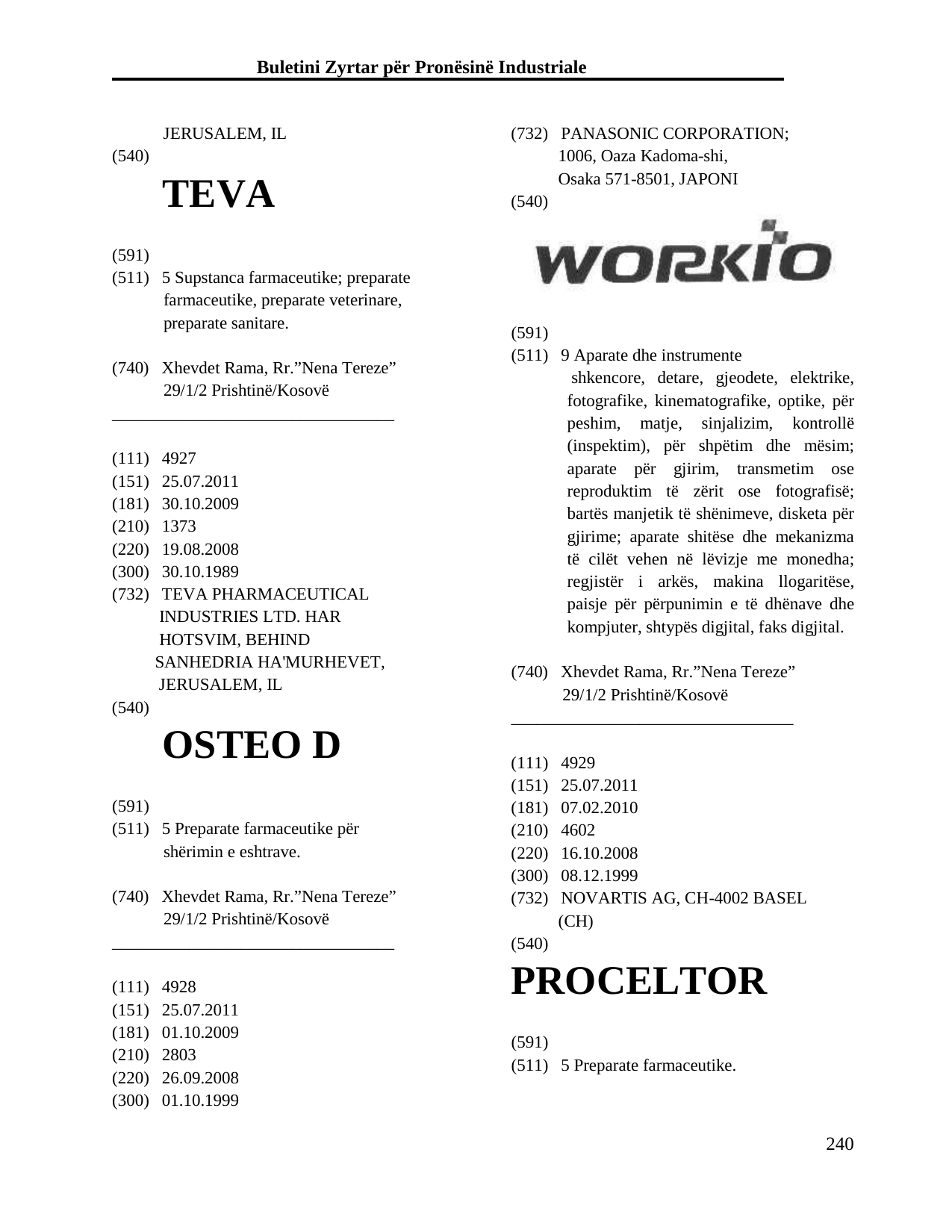 Faqja 240 e buletinit