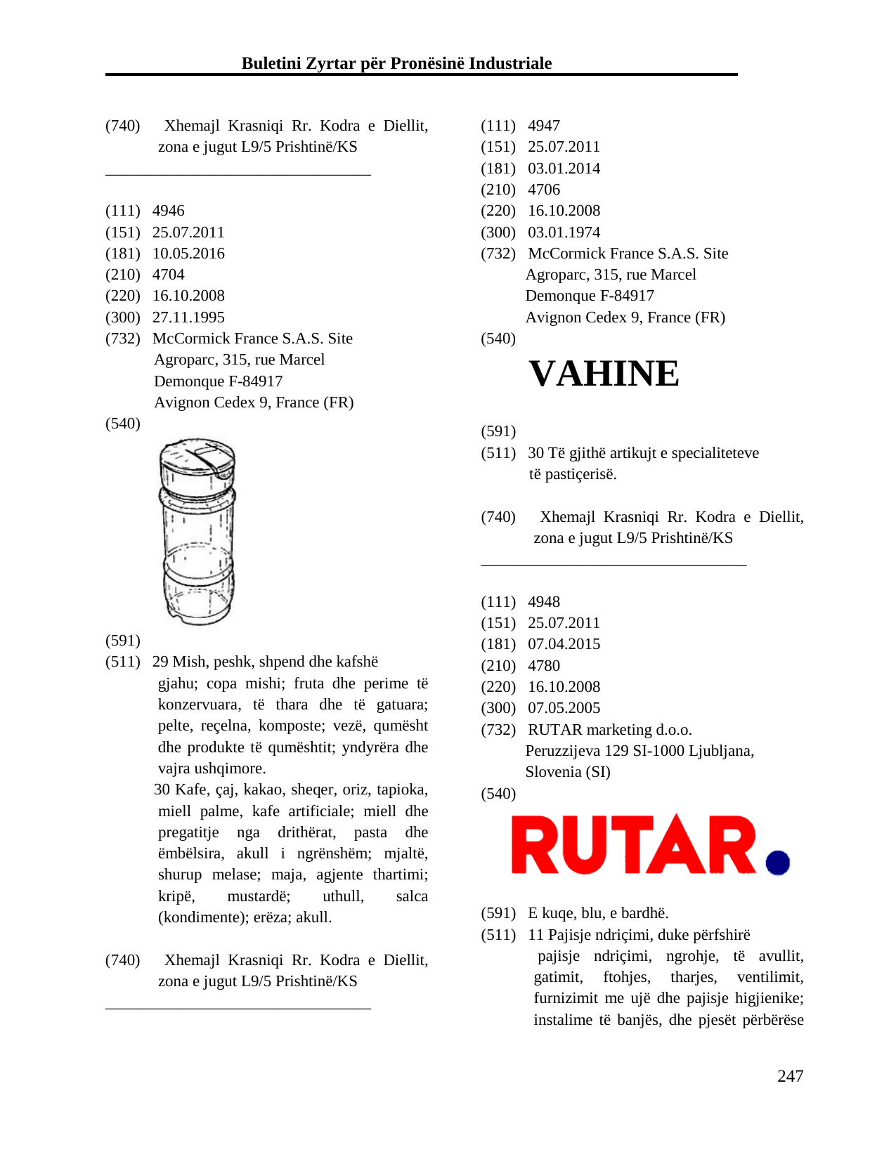 Faqja 247 e buletinit