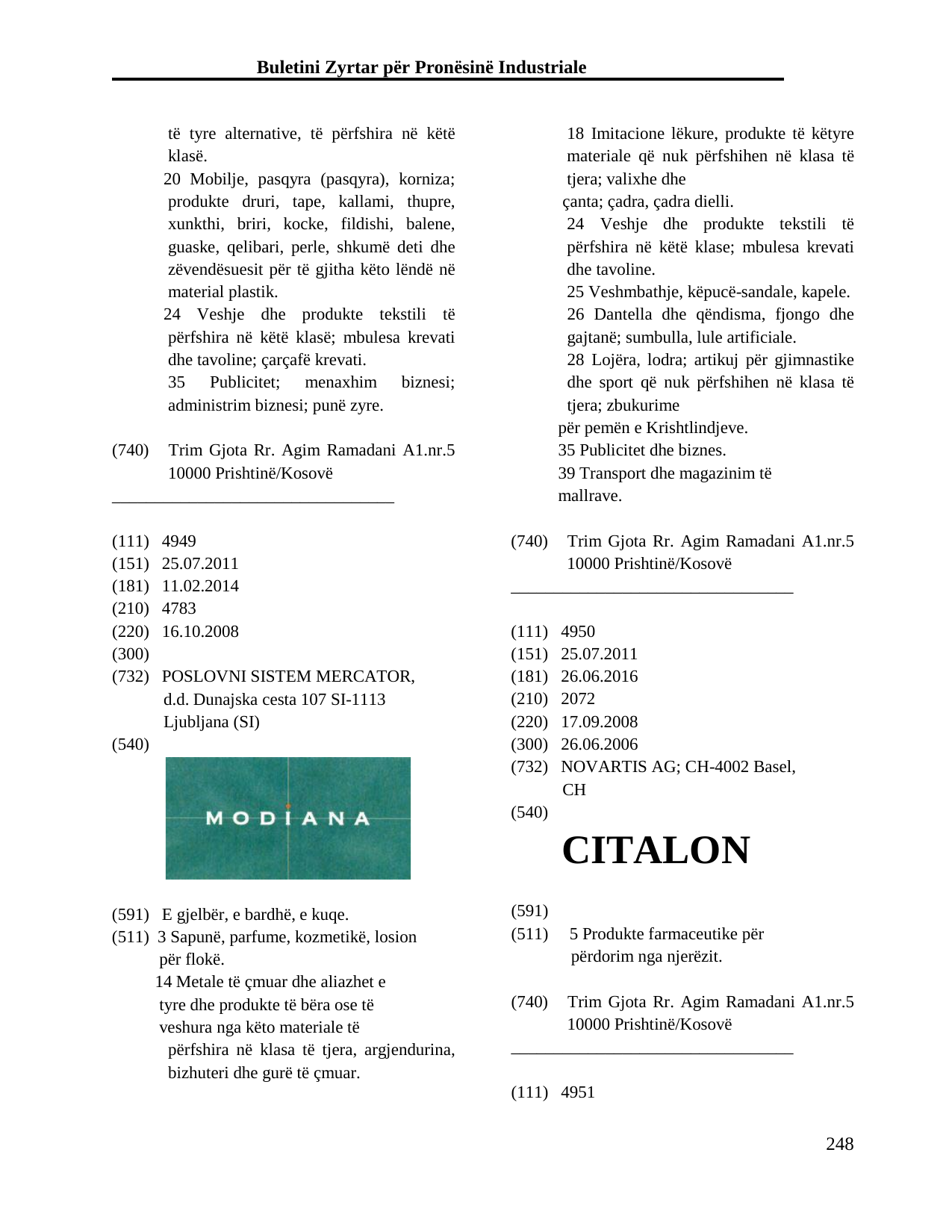 Faqja 248 e buletinit