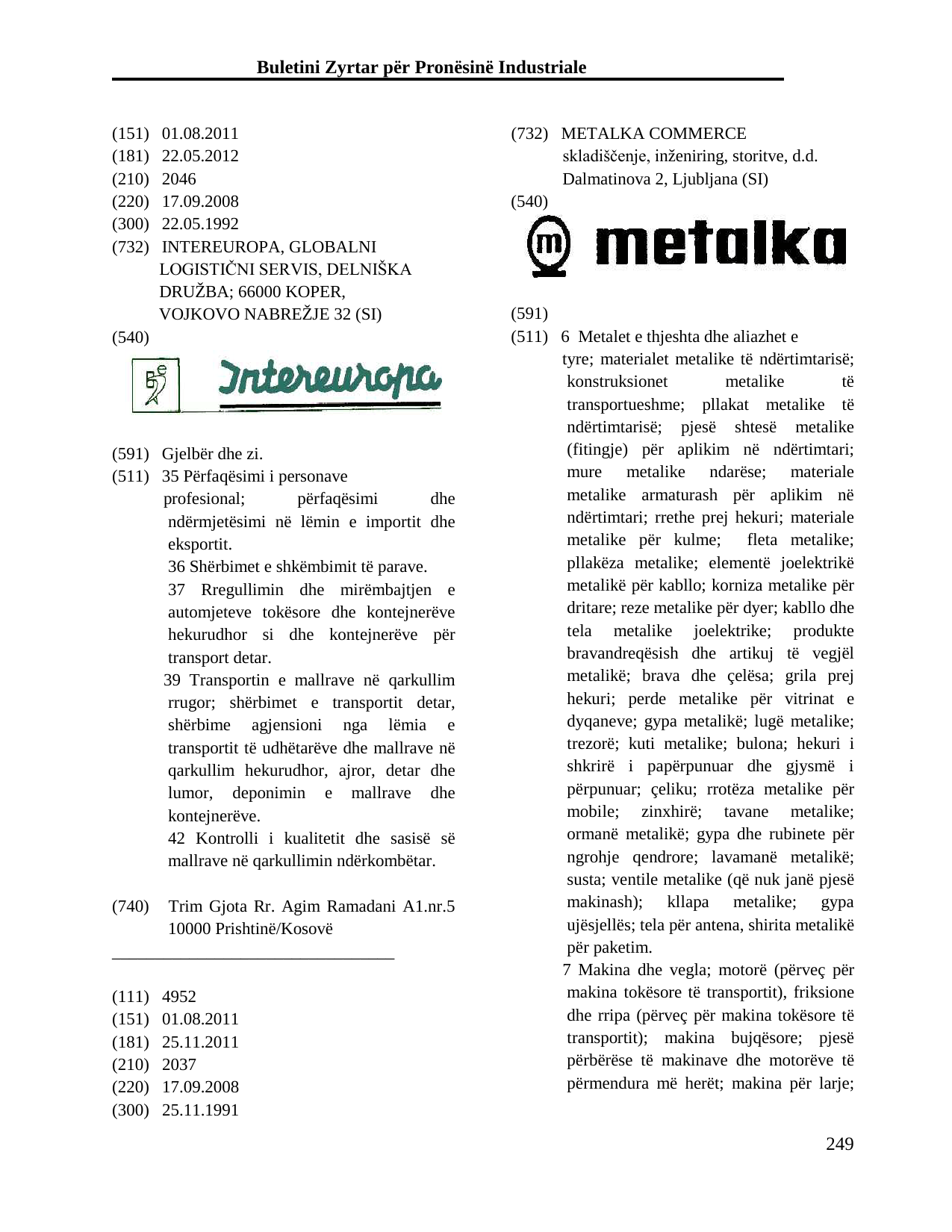 Faqja 249 e buletinit