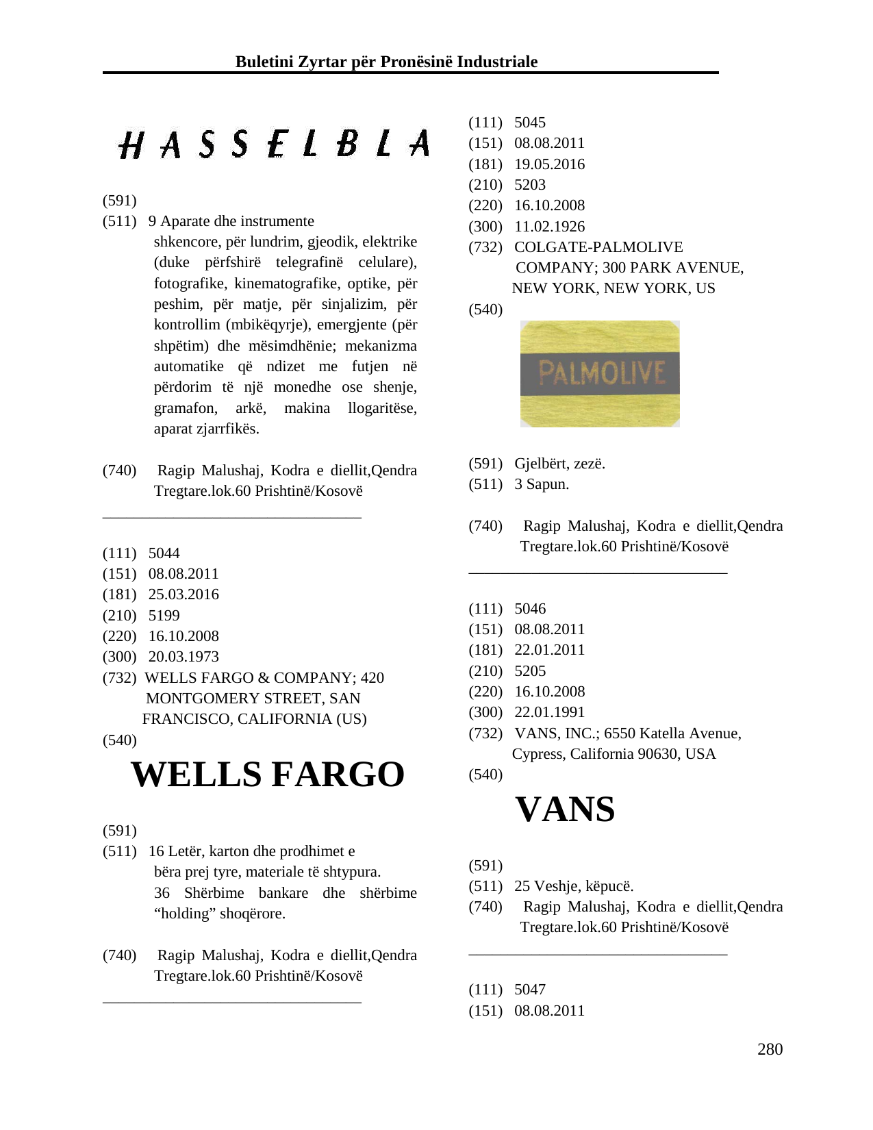 Faqja 280 e buletinit