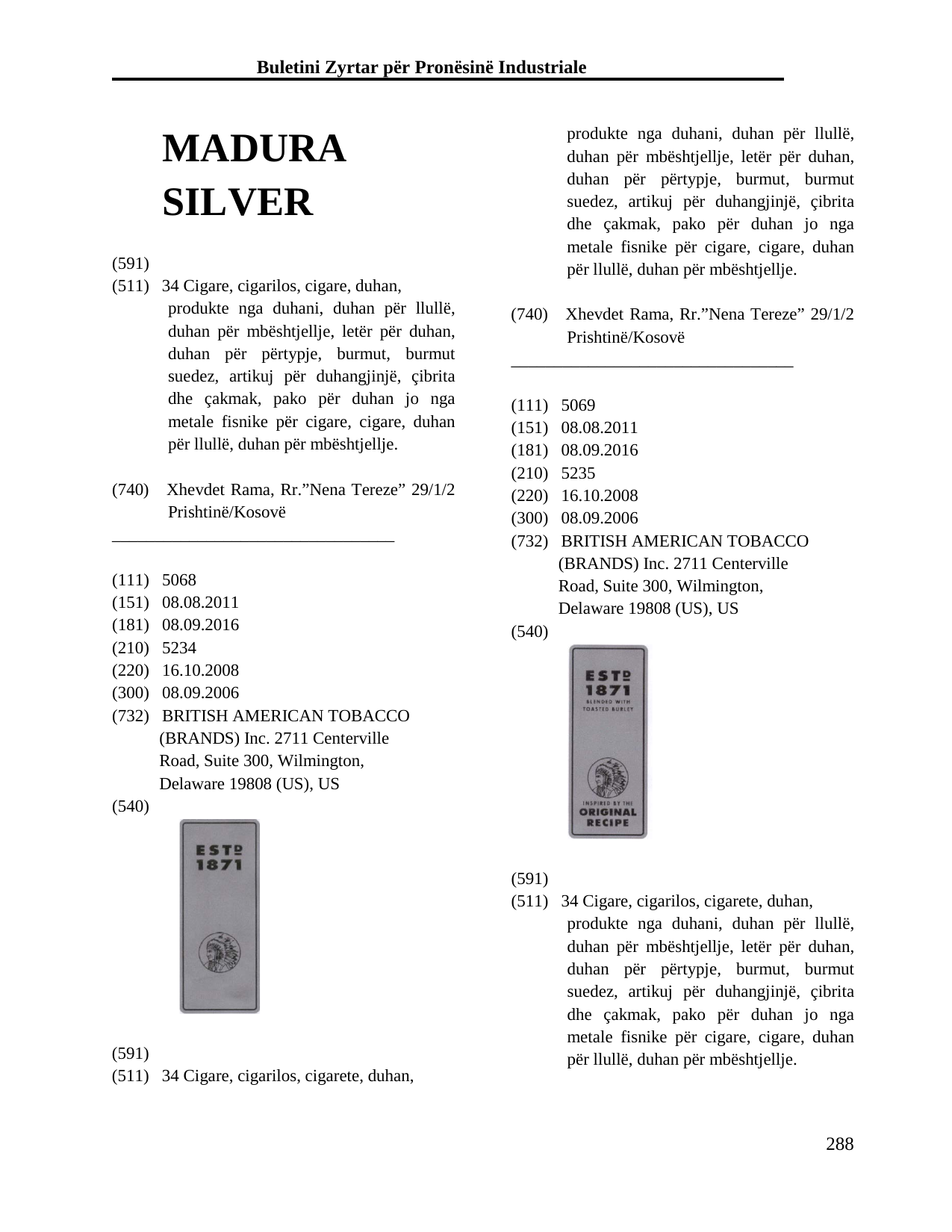 Faqja 288 e buletinit