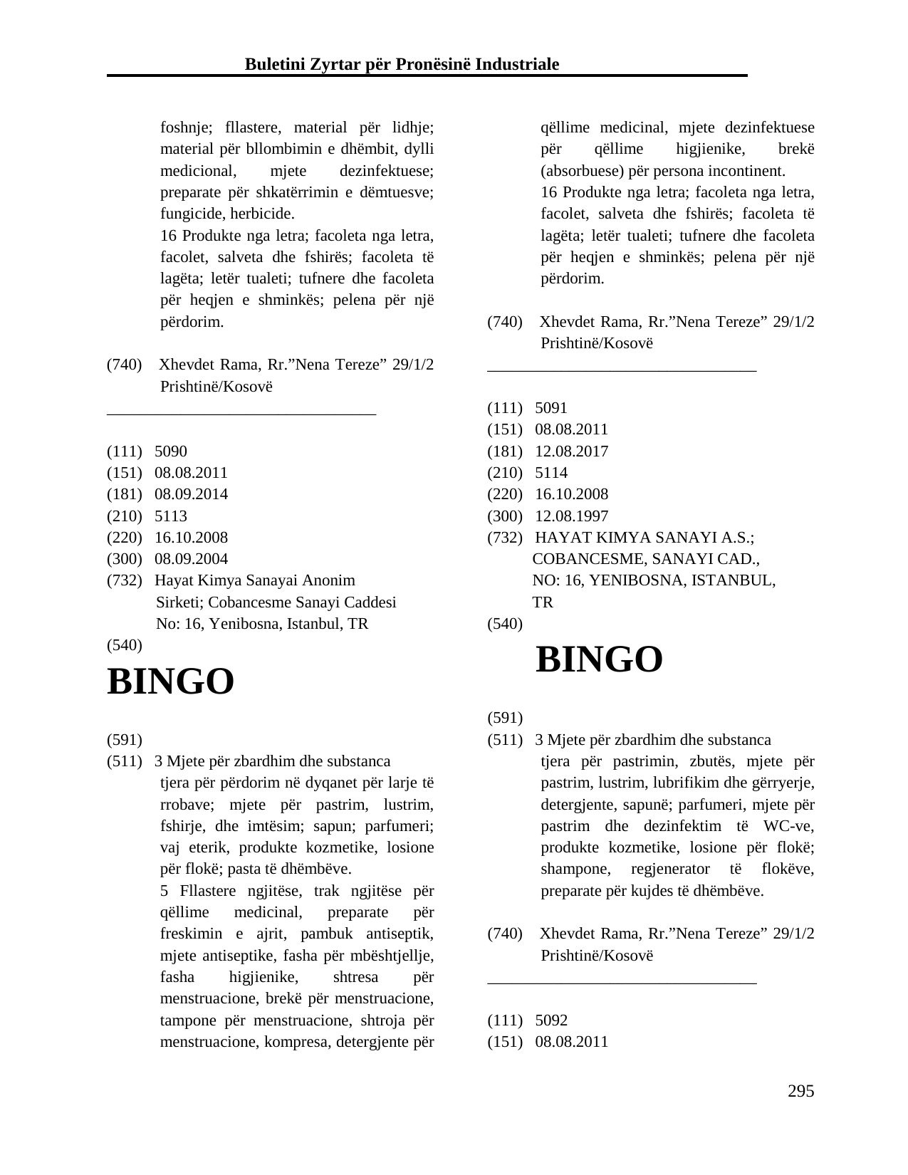 Faqja 295 e buletinit