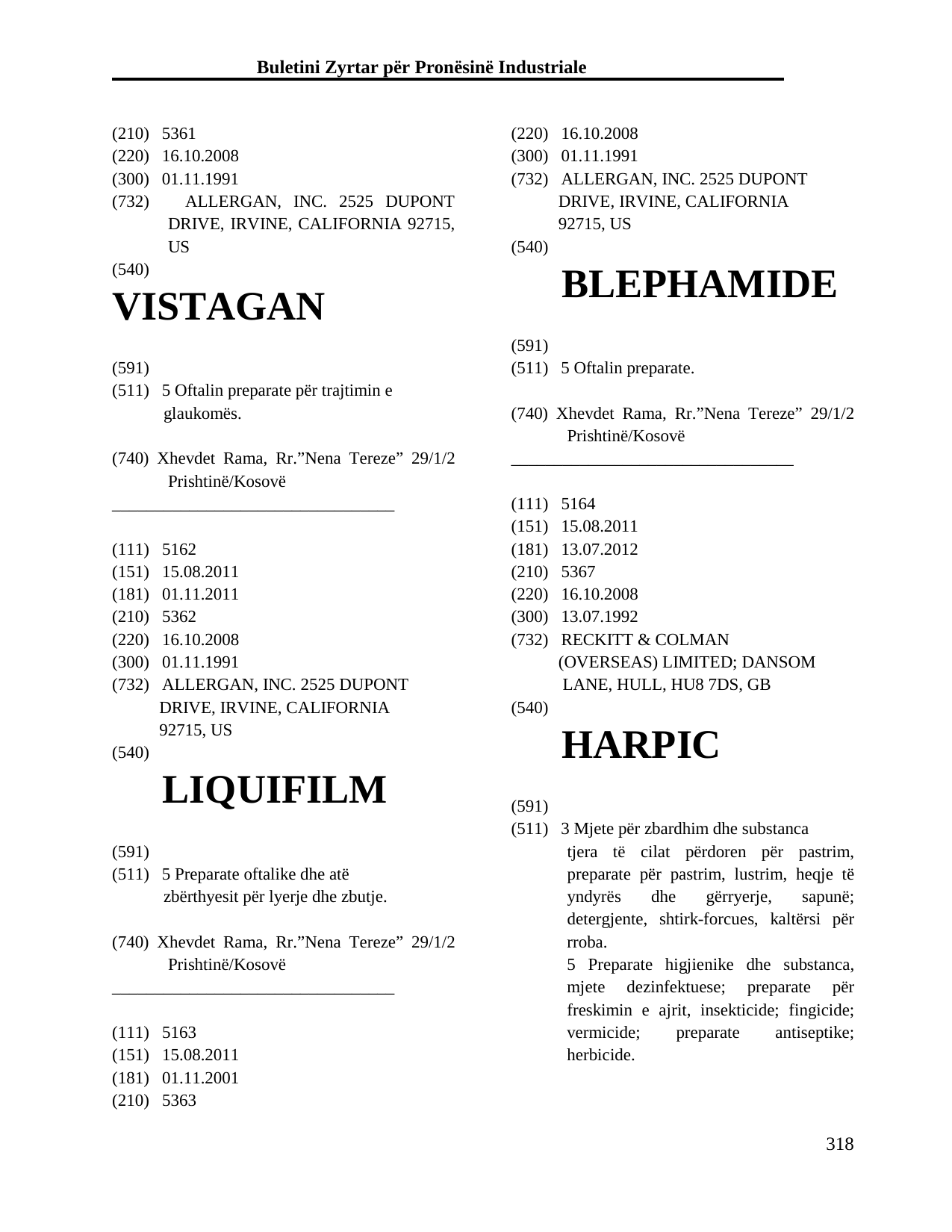 Faqja 318 e buletinit