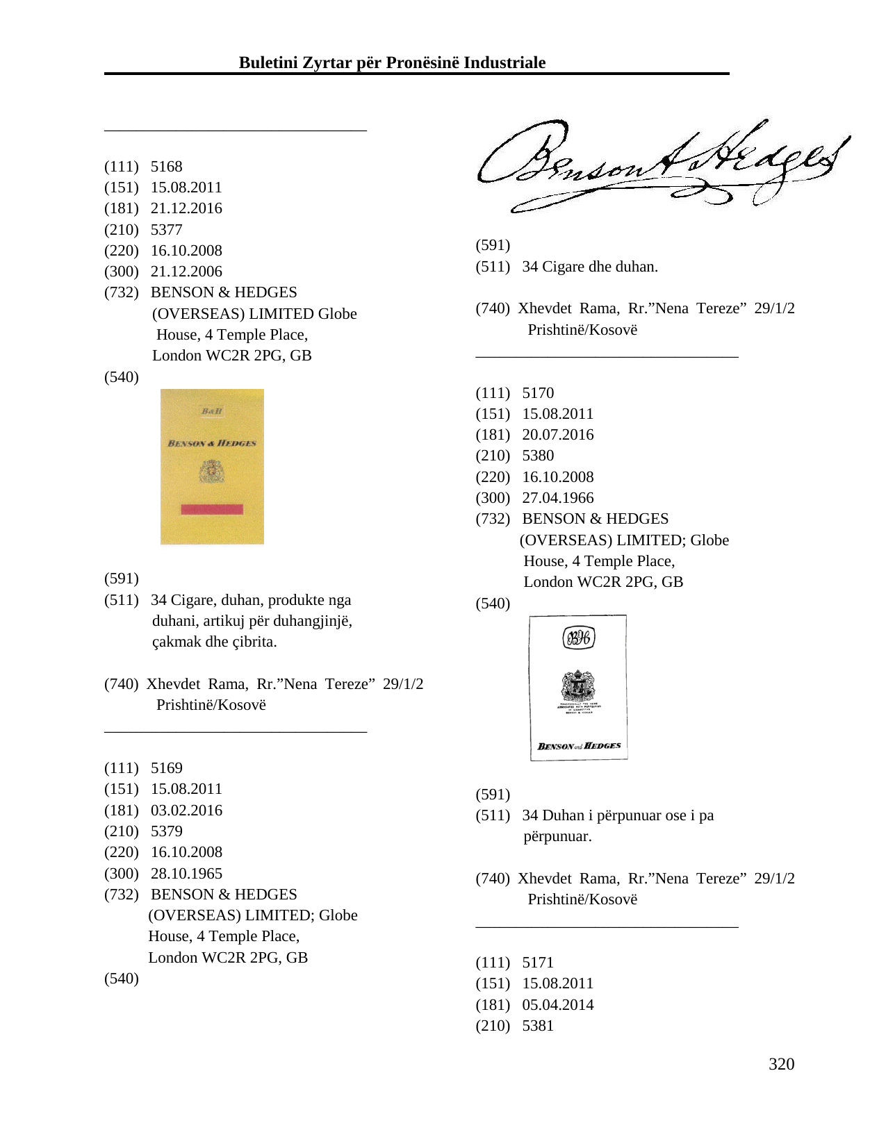 Faqja 320 e buletinit
