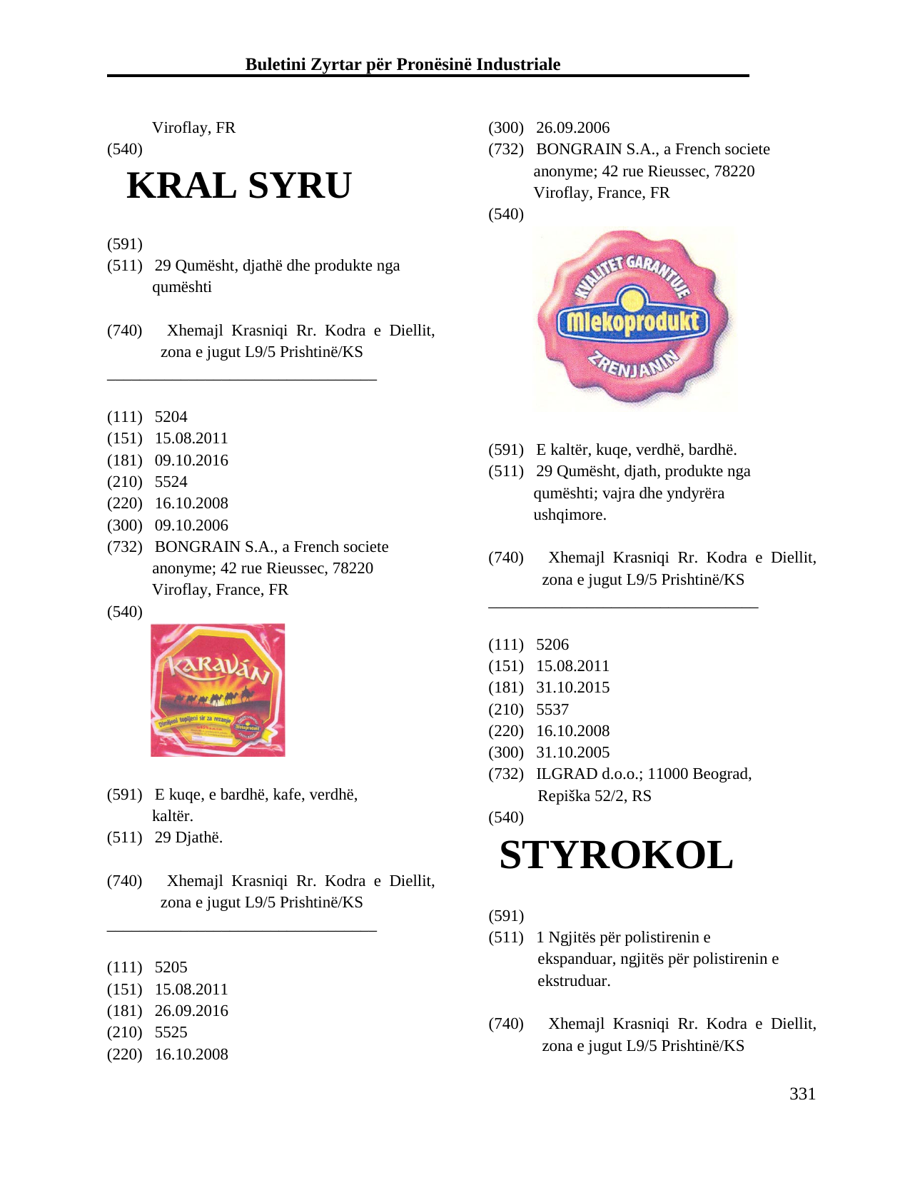 Faqja 331 e buletinit