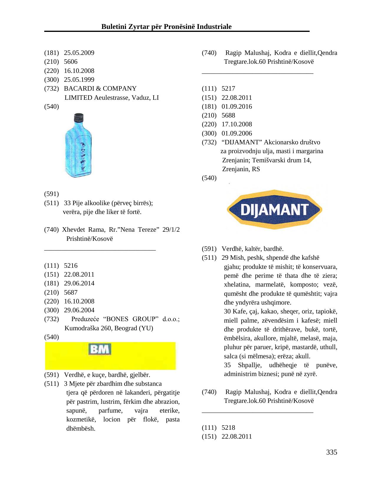 Faqja 335 e buletinit