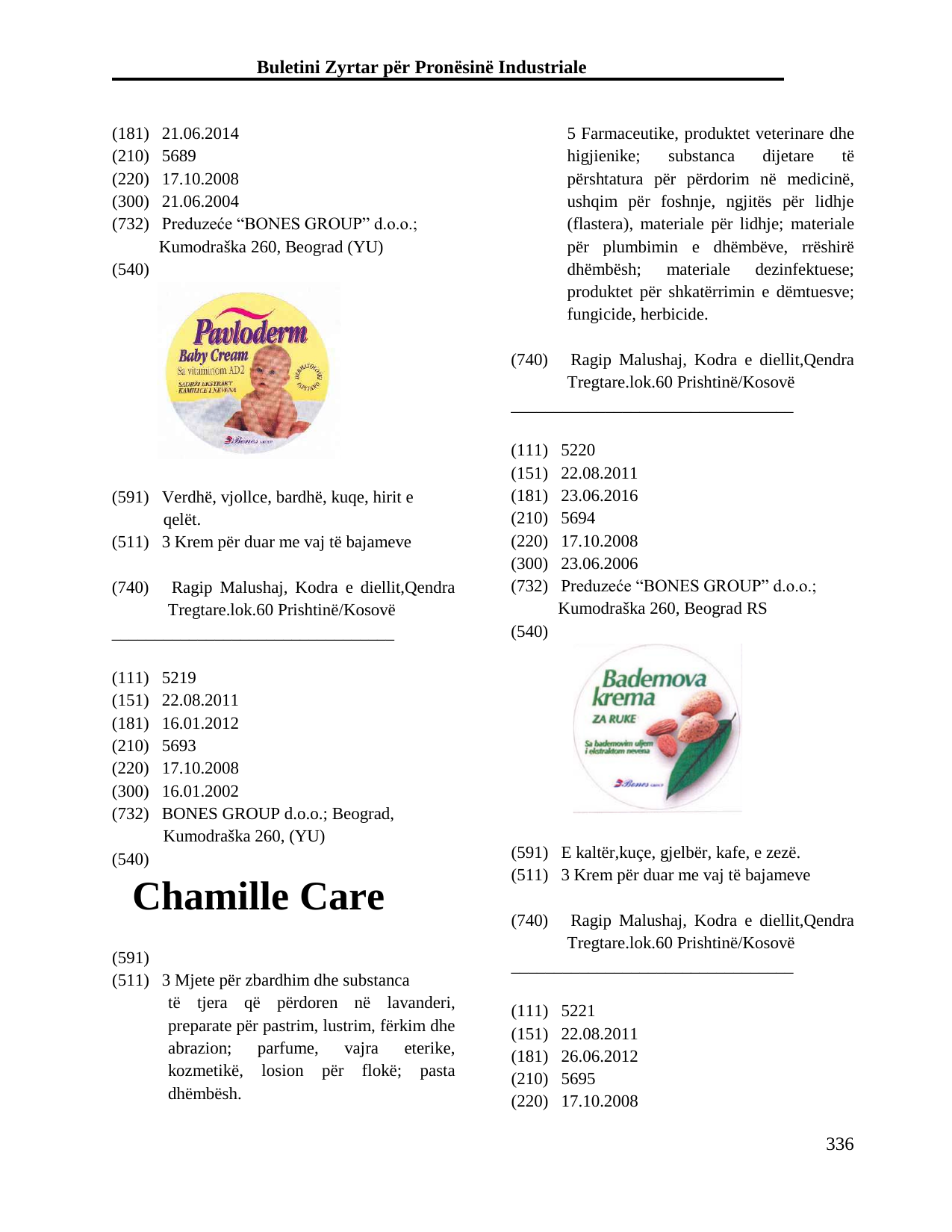 Faqja 336 e buletinit