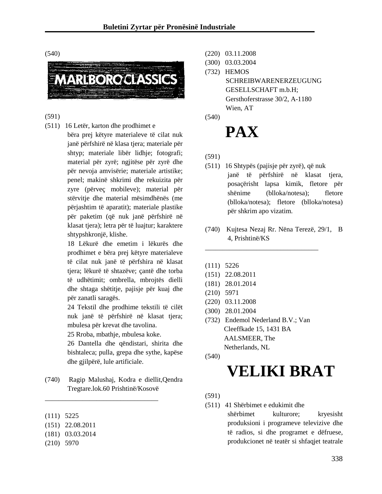 Faqja 338 e buletinit