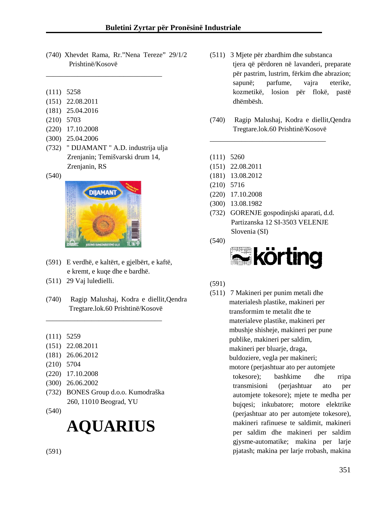 Faqja 351 e buletinit