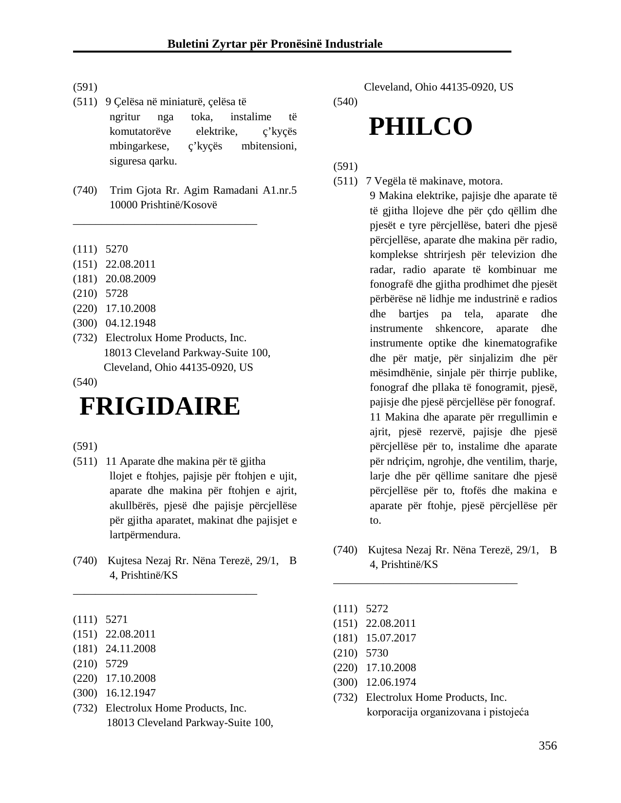 Faqja 356 e buletinit