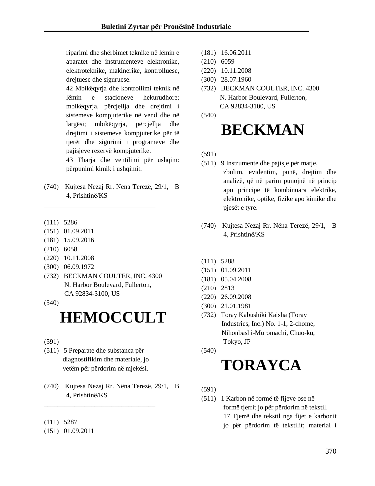 Faqja 370 e buletinit