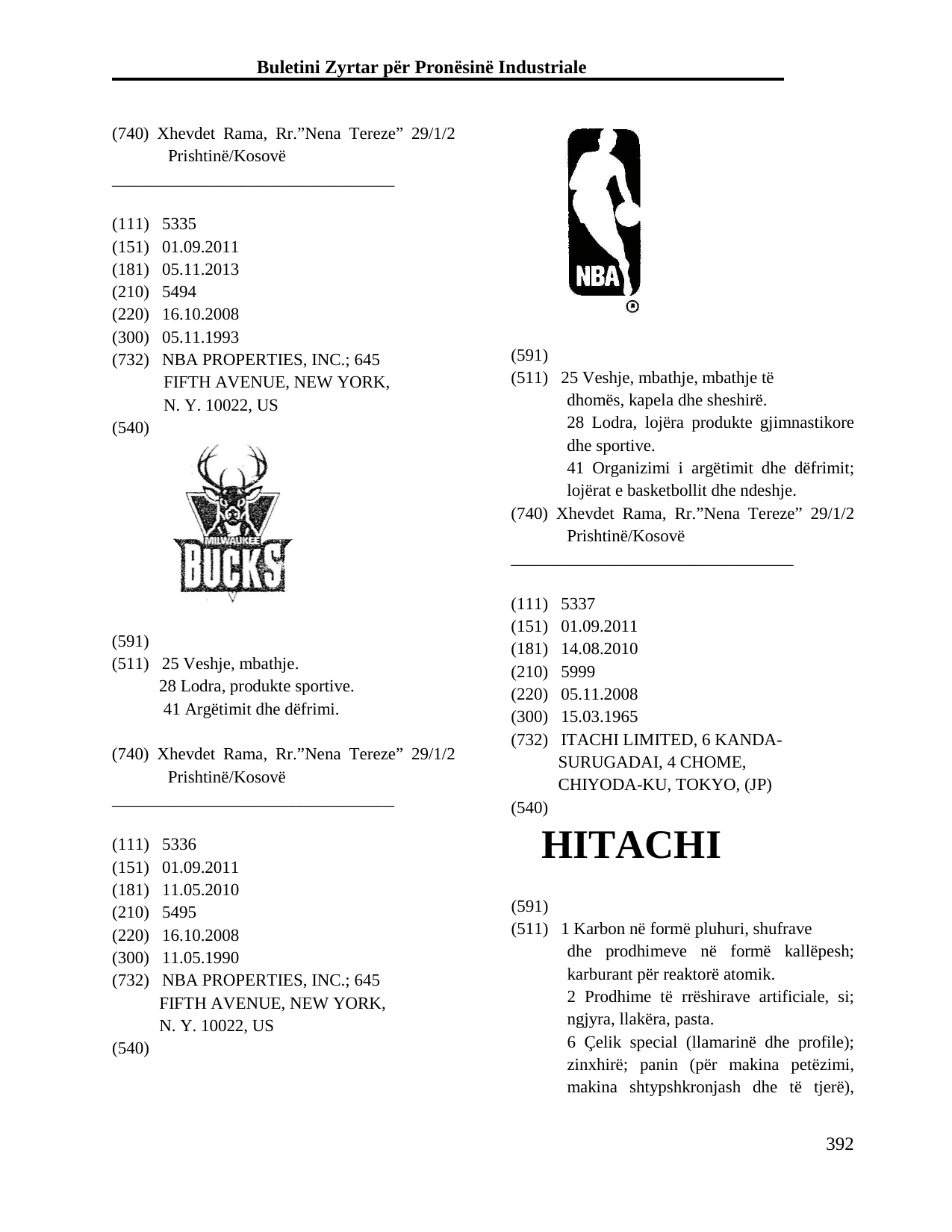 Faqja 392 e buletinit