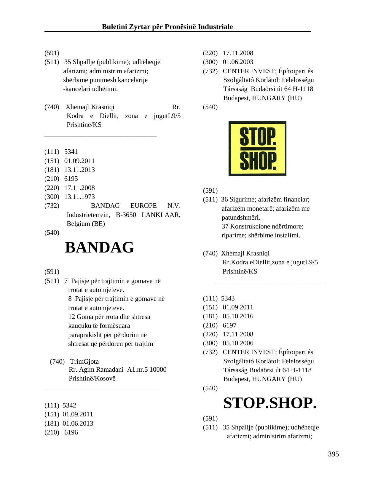 Faqja 395 e buletinit