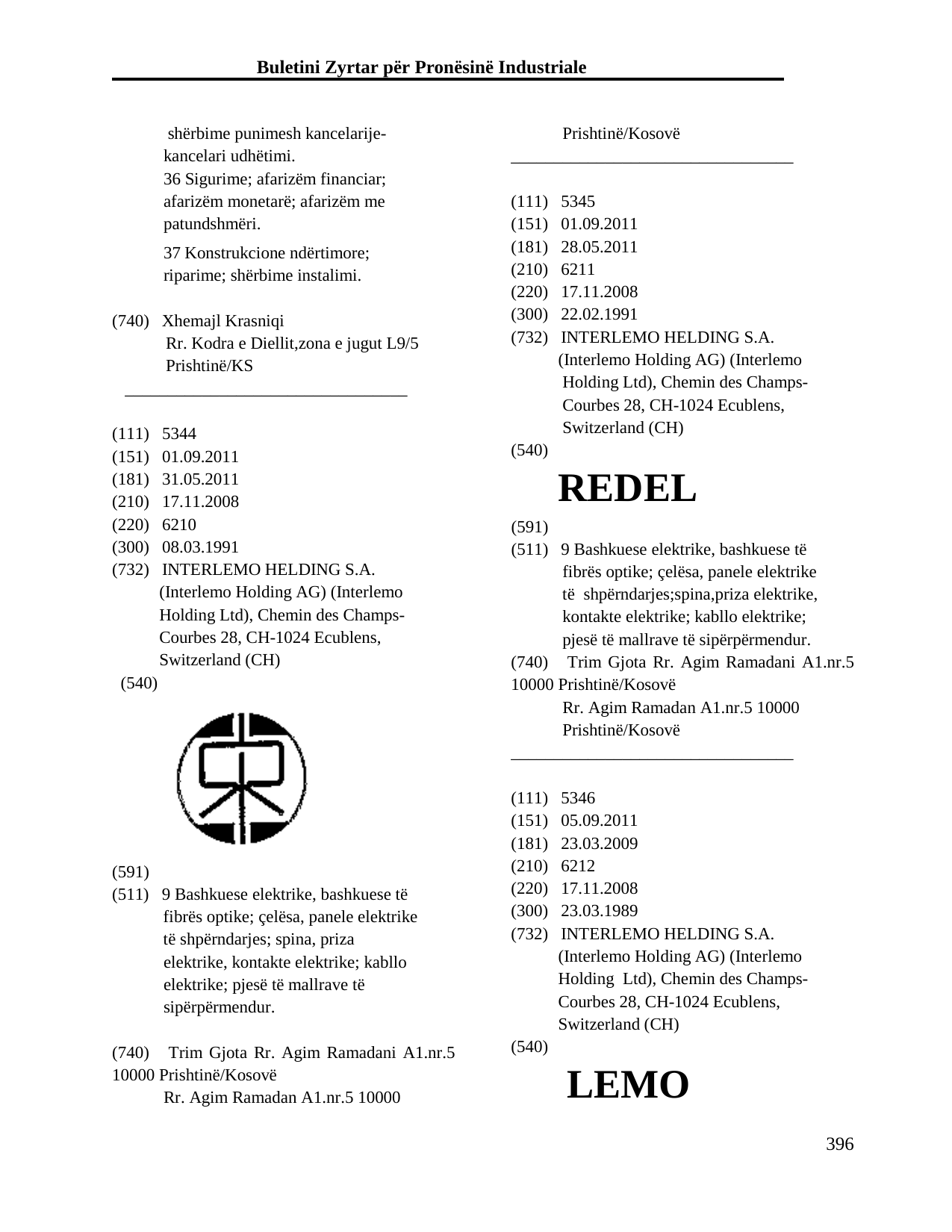 Faqja 396 e buletinit