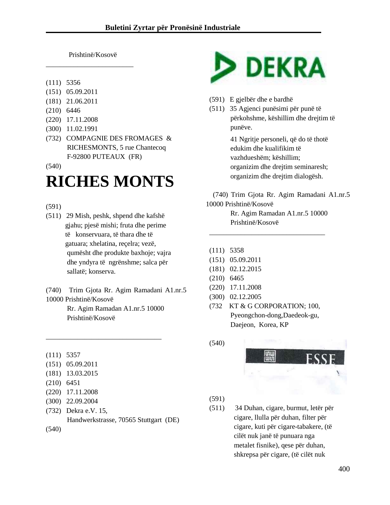 Faqja 400 e buletinit