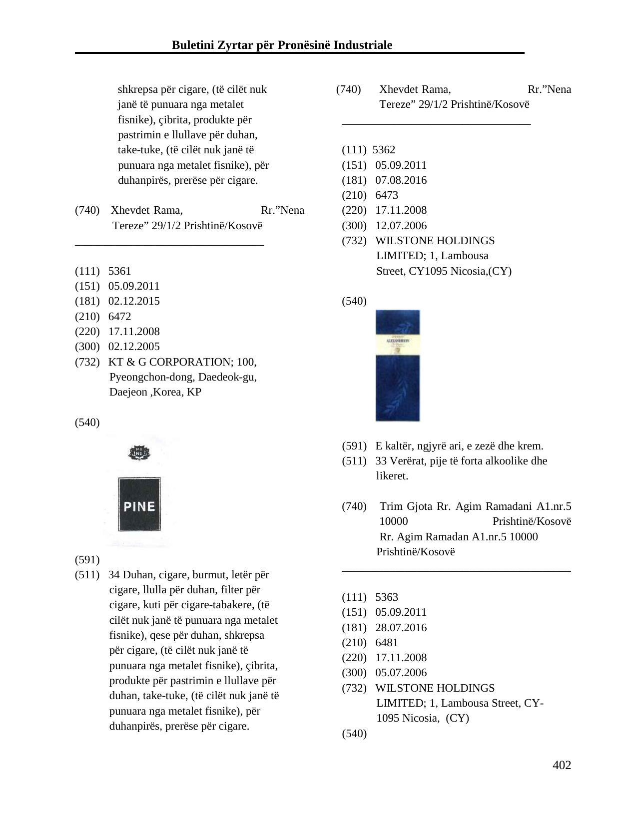 Faqja 402 e buletinit