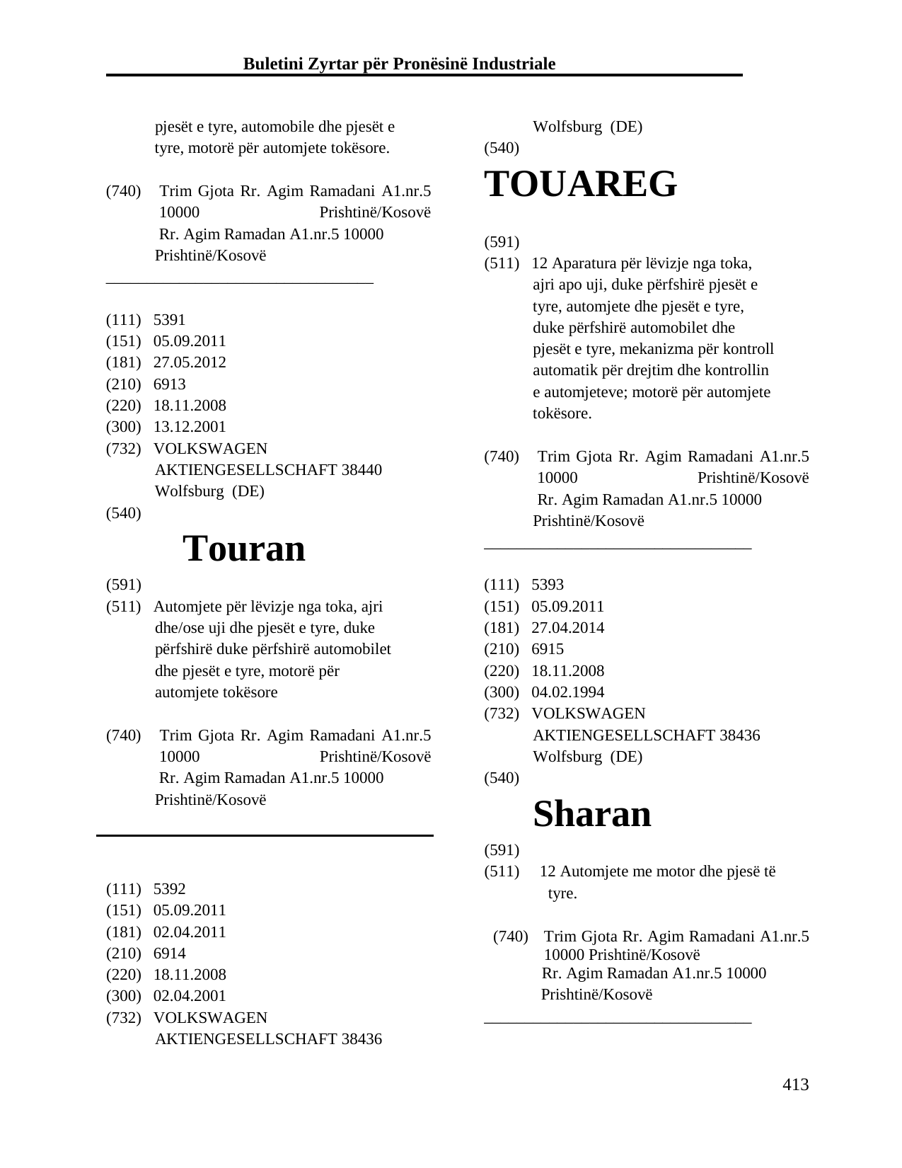 Faqja 413 e buletinit