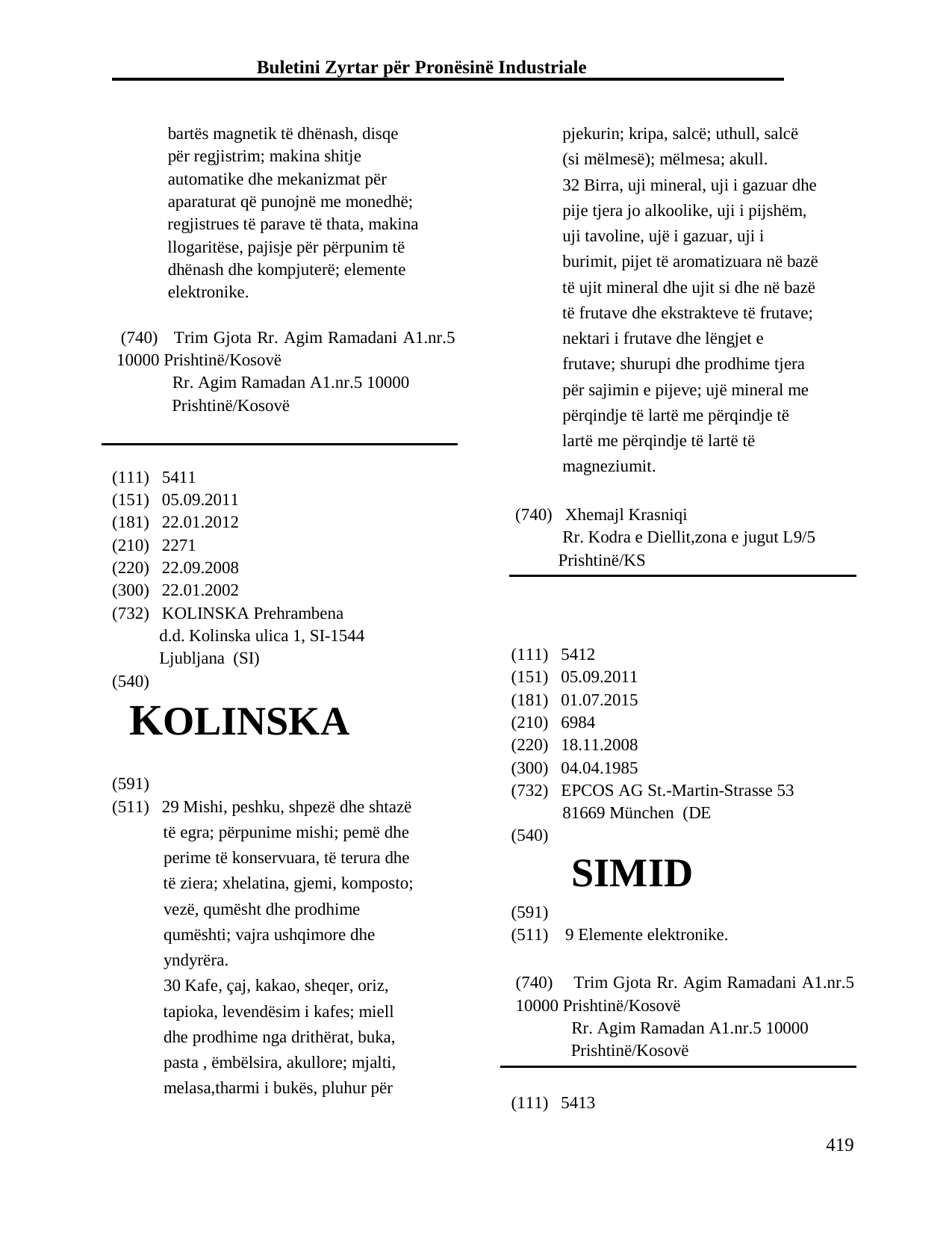 Faqja 419 e buletinit