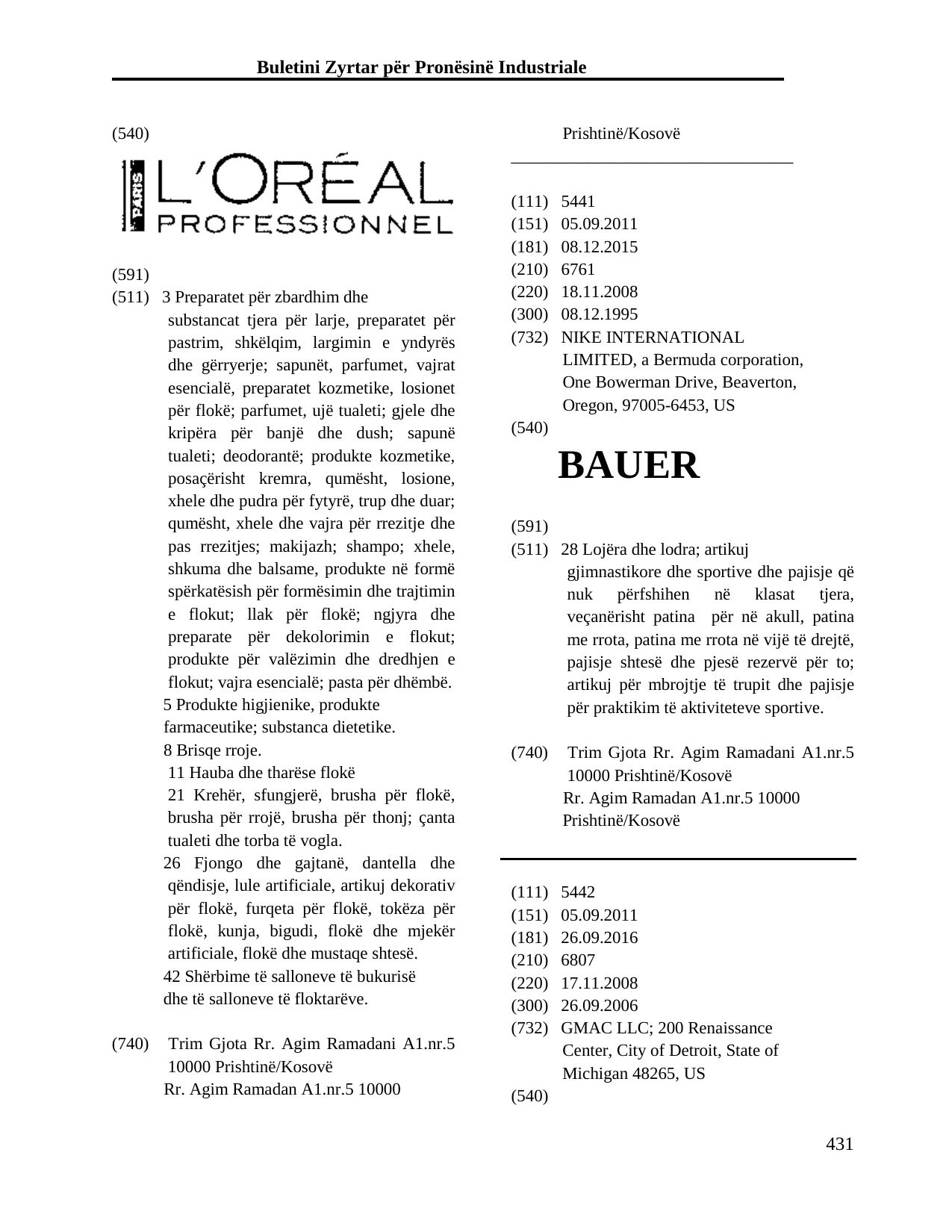 Faqja 431 e buletinit
