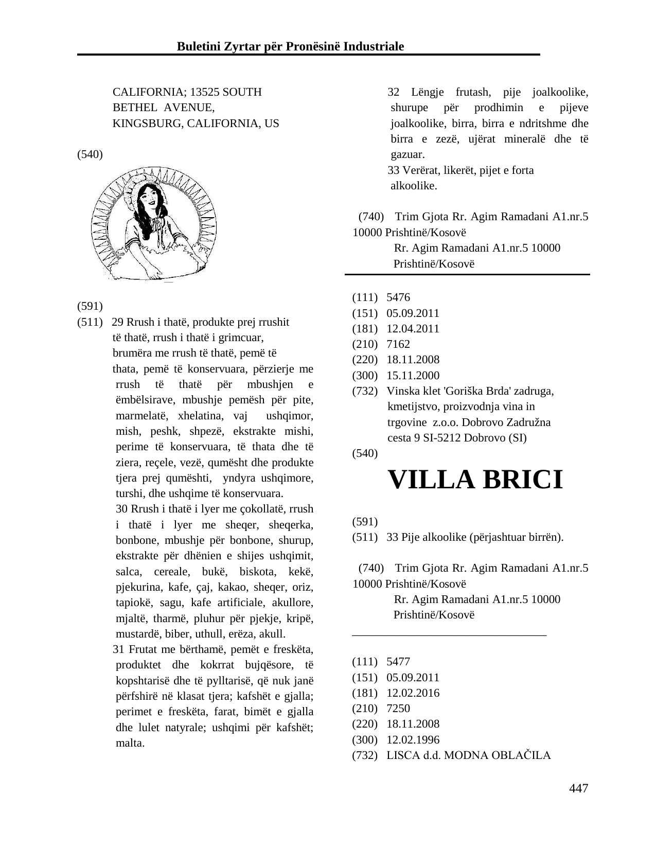 Faqja 447 e buletinit