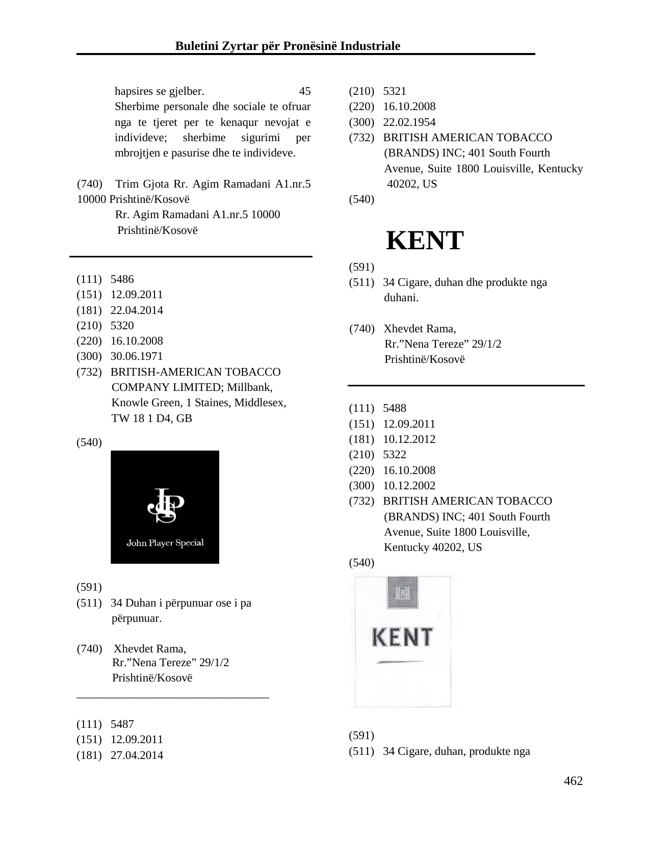 Page 462 du bulletin