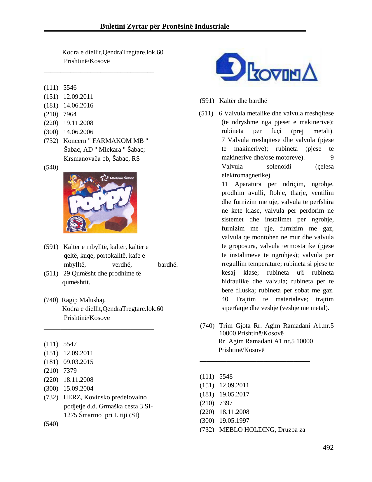 Faqja 492 e buletinit