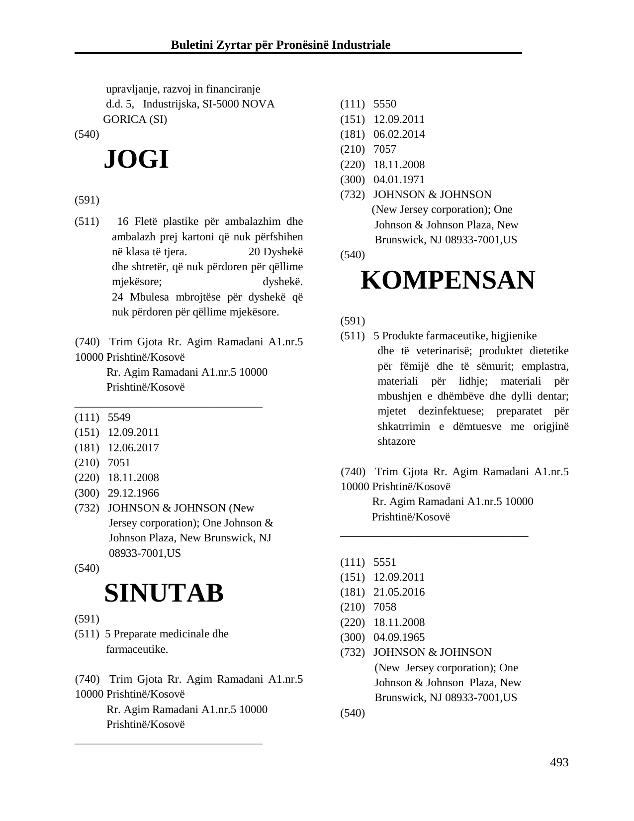 Faqja 493 e buletinit
