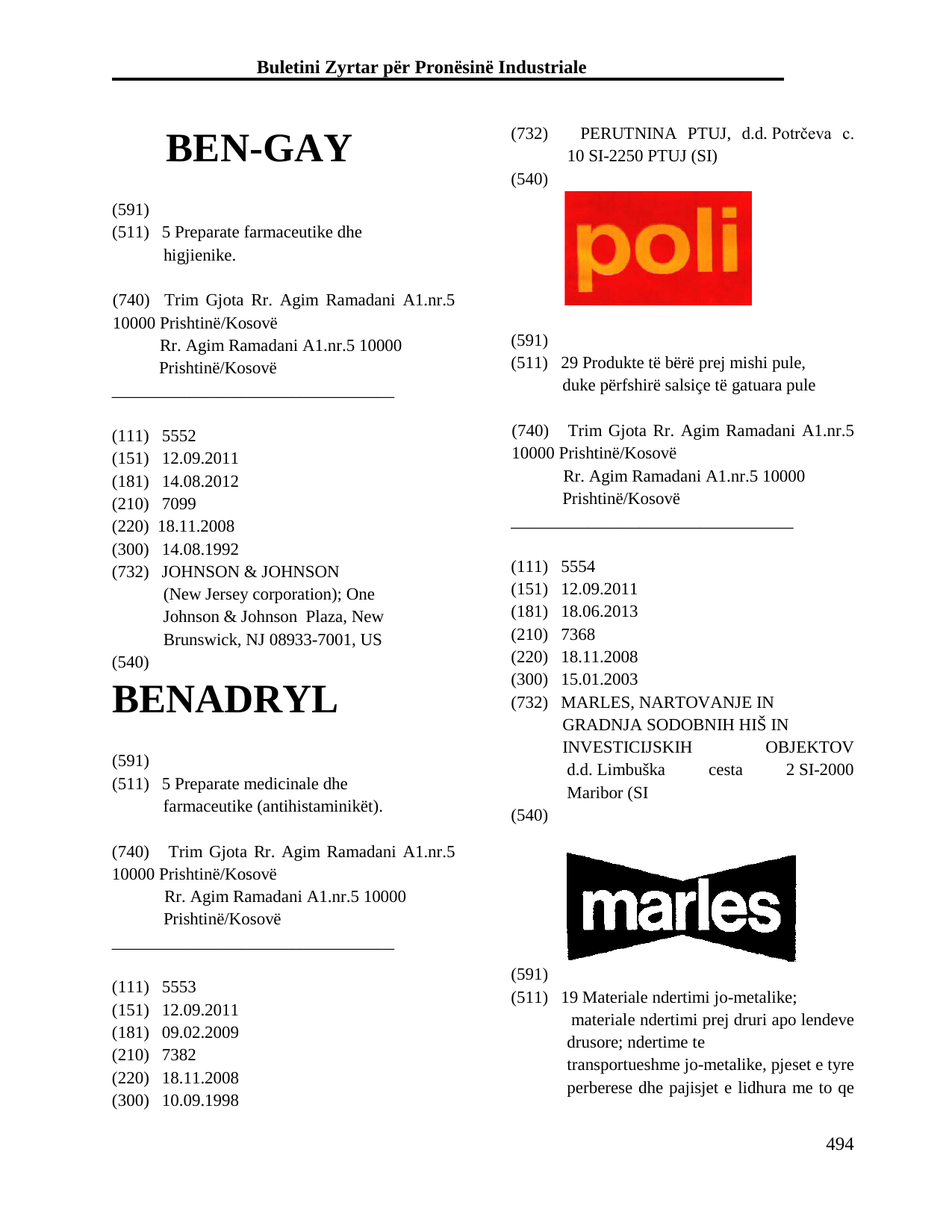 Faqja 494 e buletinit
