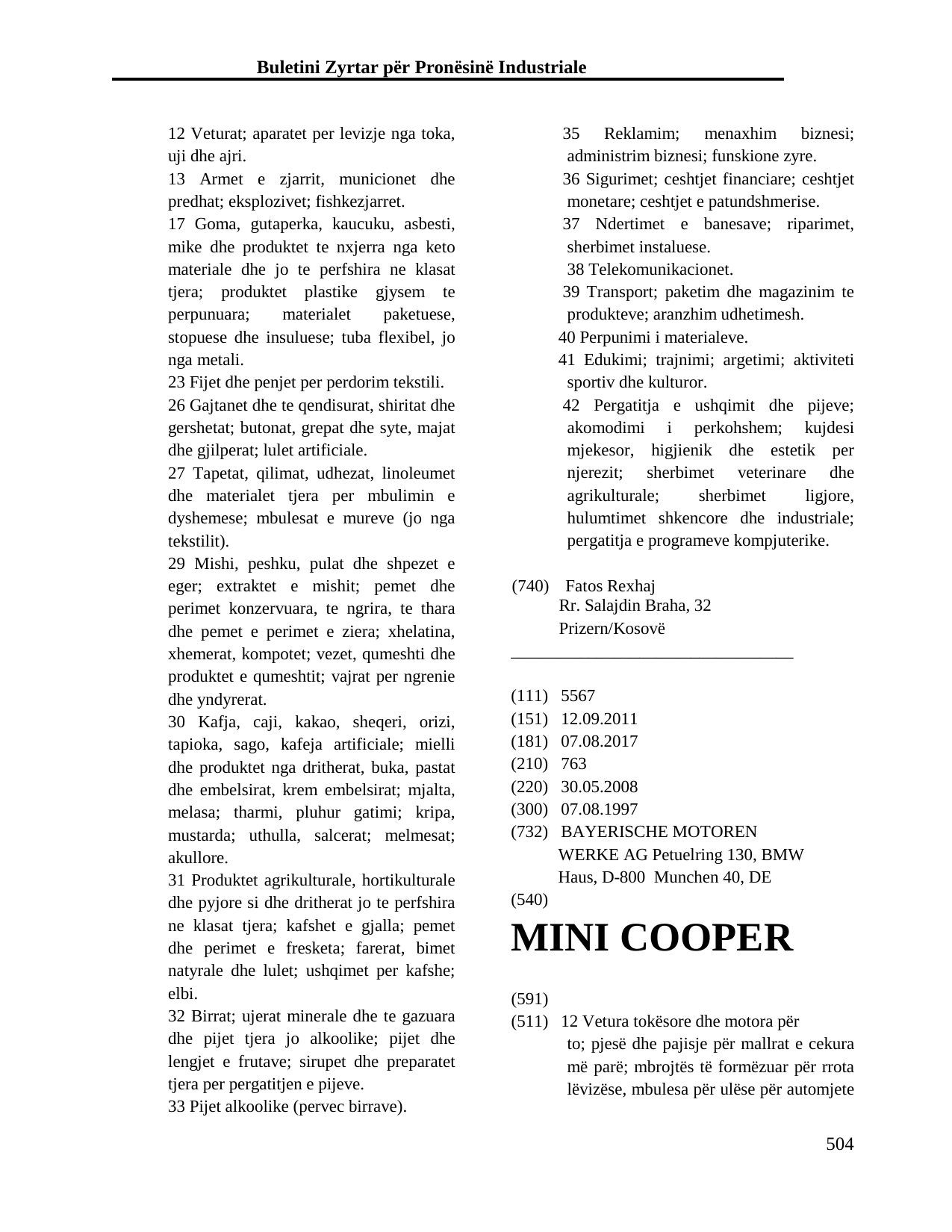 Faqja 504 e buletinit