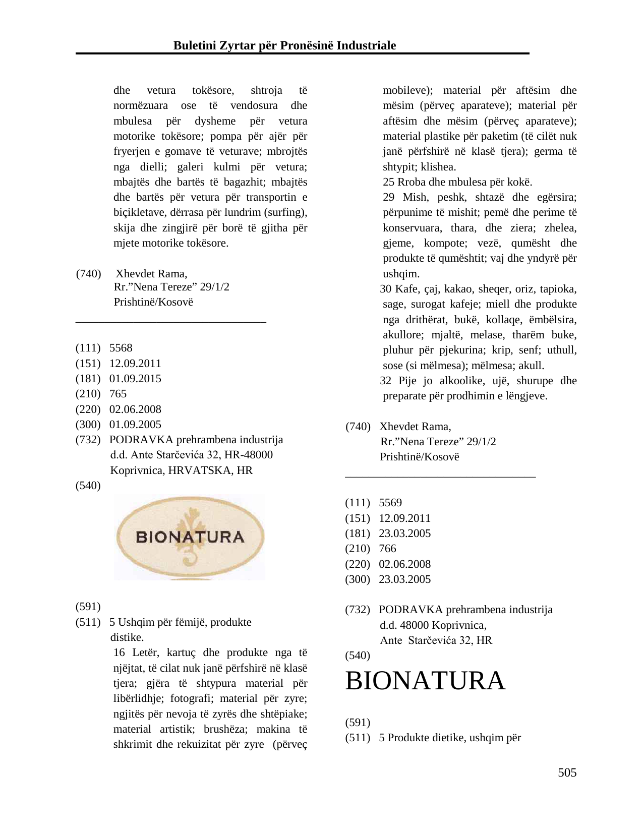 Faqja 505 e buletinit