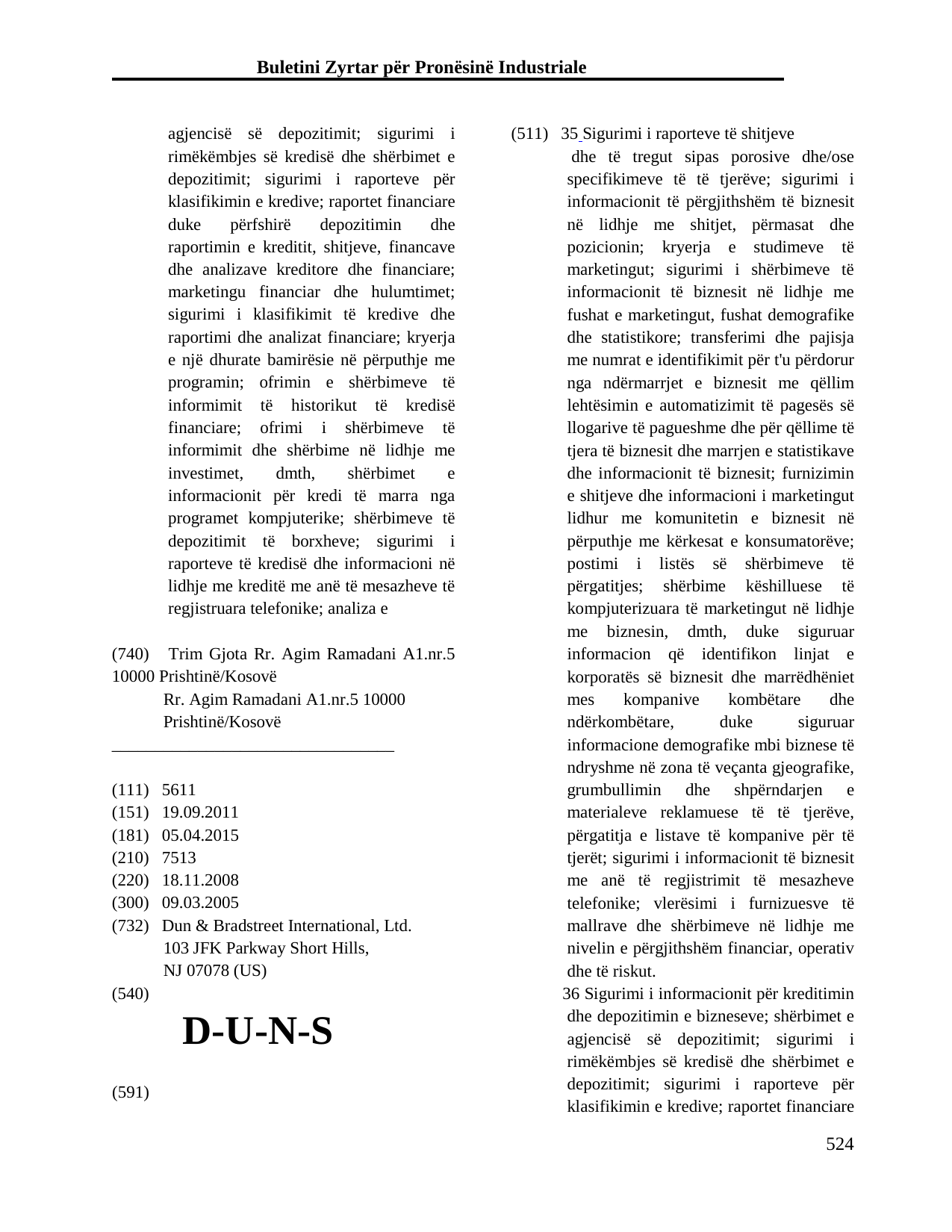Faqja 524 e buletinit
