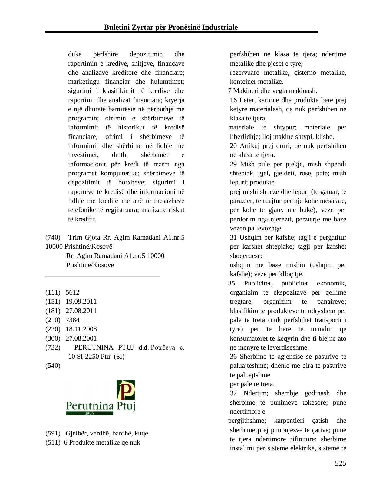 Faqja 525 e buletinit