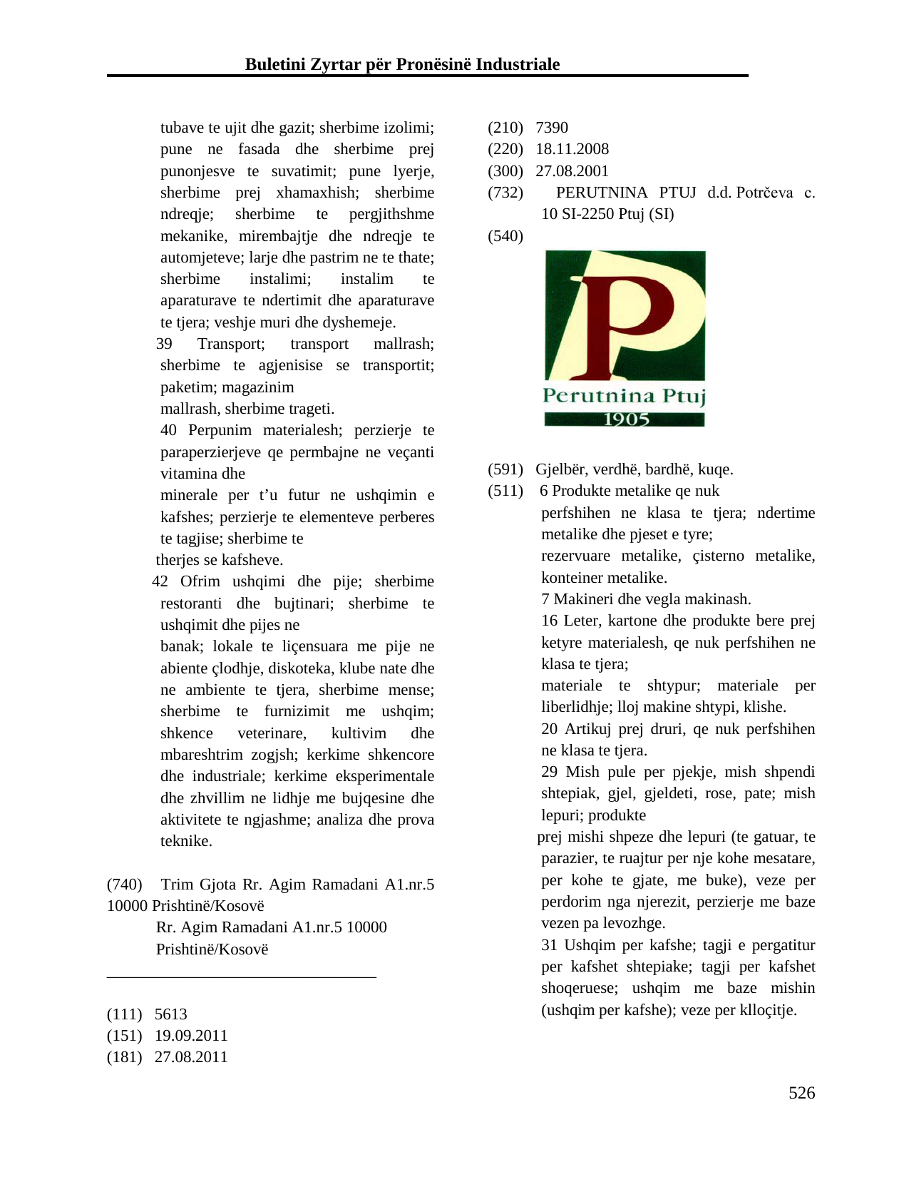 Faqja 526 e buletinit