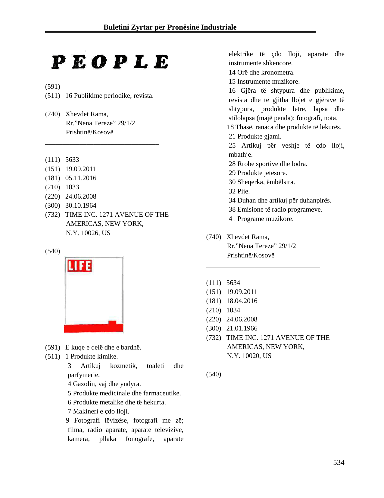 Faqja 534 e buletinit