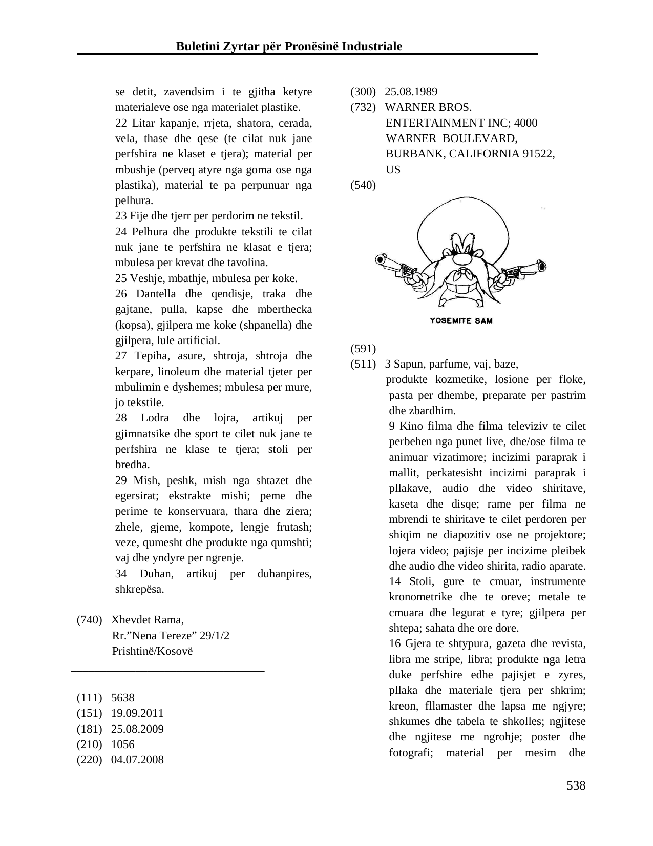 Page 538 of the bulletin