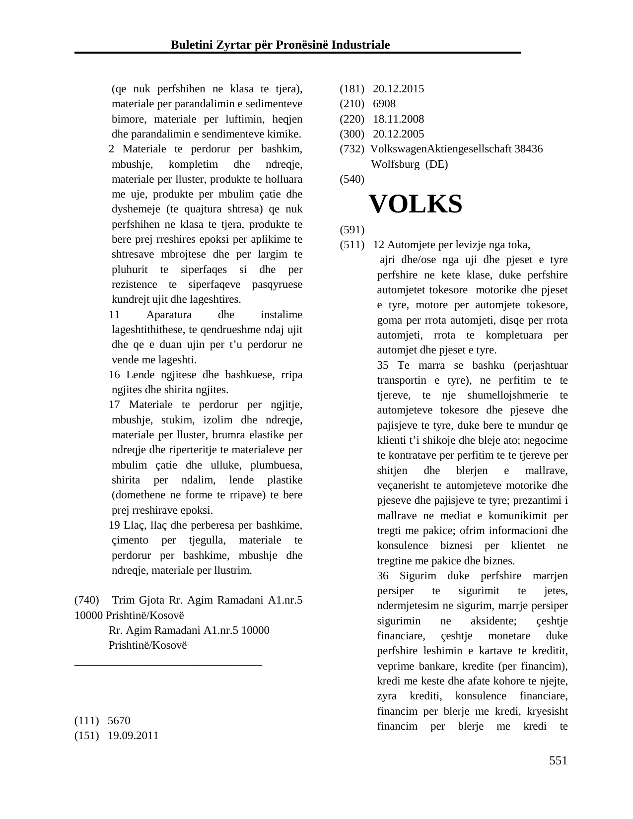 Faqja 551 e buletinit