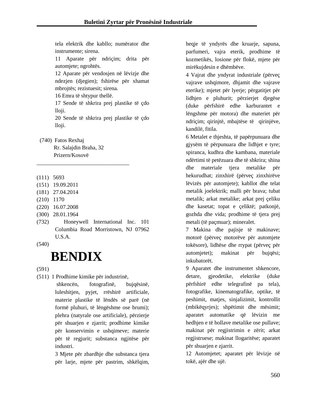 Faqja 560 e buletinit
