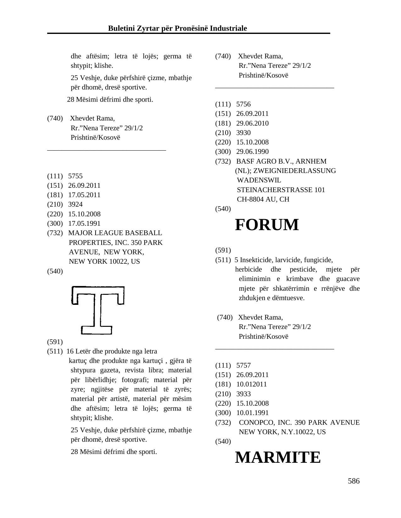 Faqja 586 e buletinit