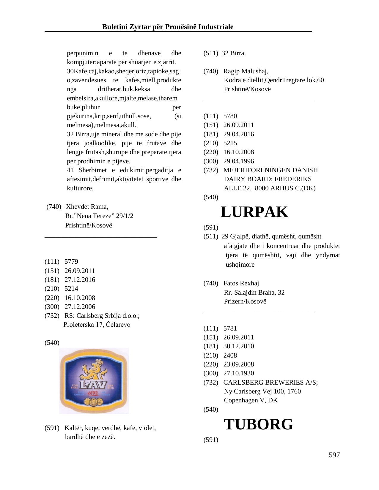 Faqja 597 e buletinit