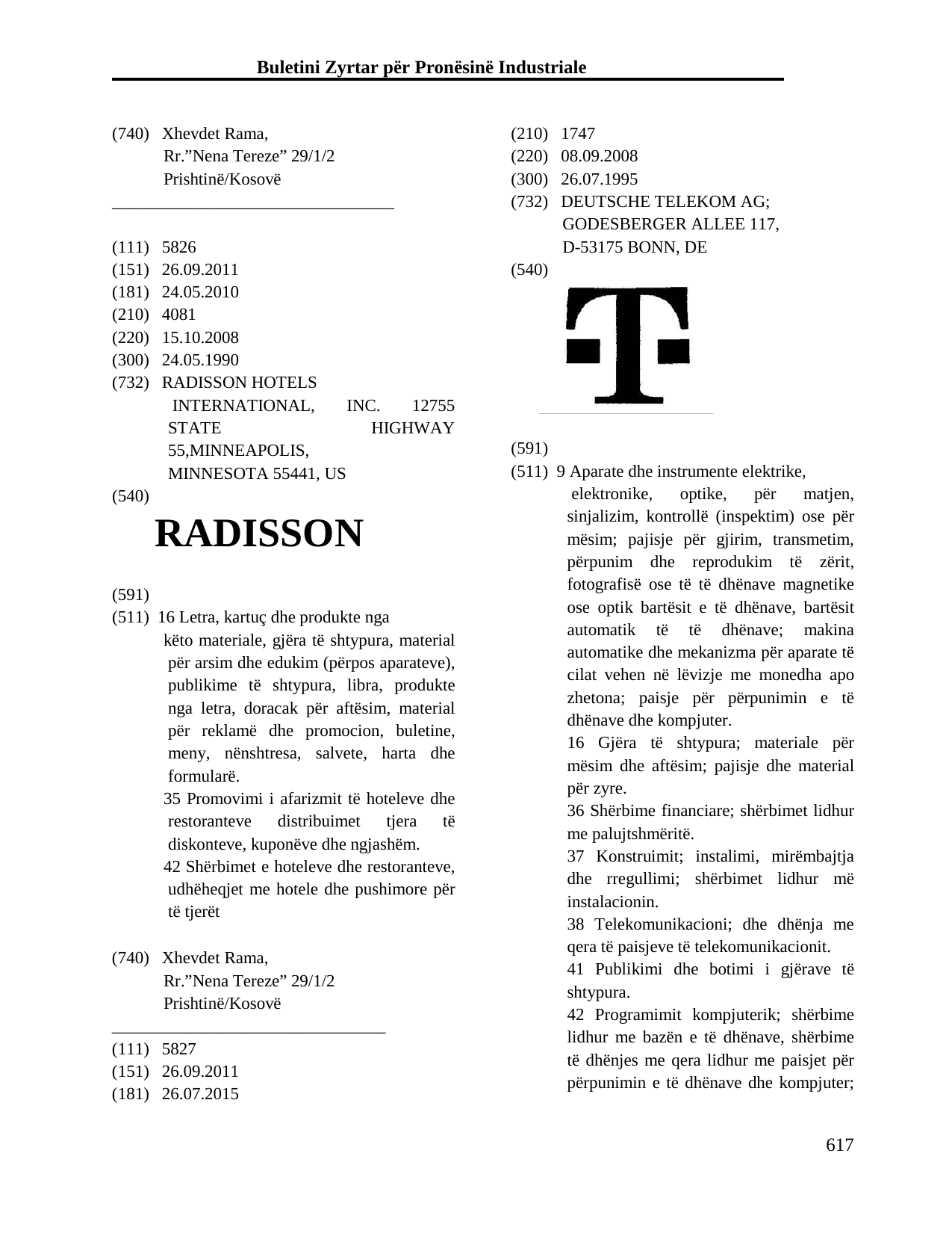 Faqja 617 e buletinit